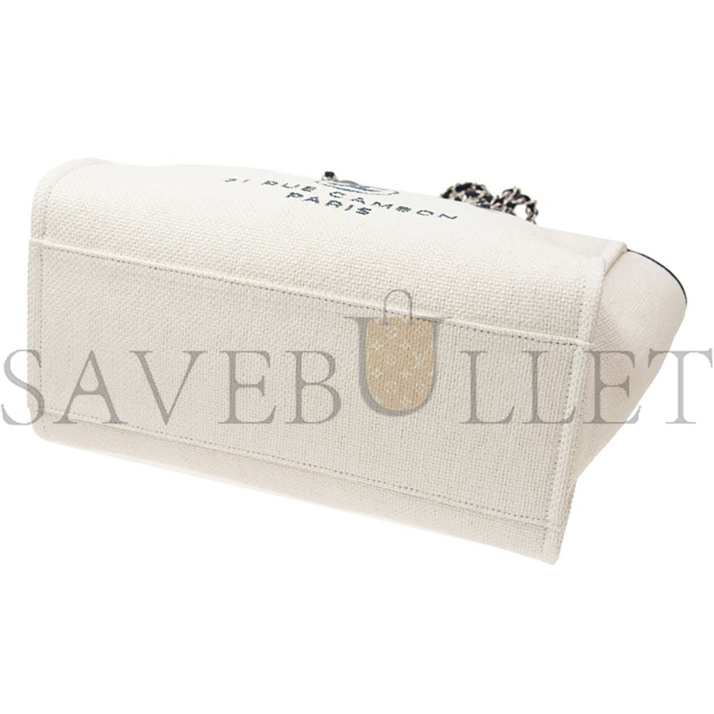Ch*el deauville large tote gold hardware a66941 (30*50*22cm)