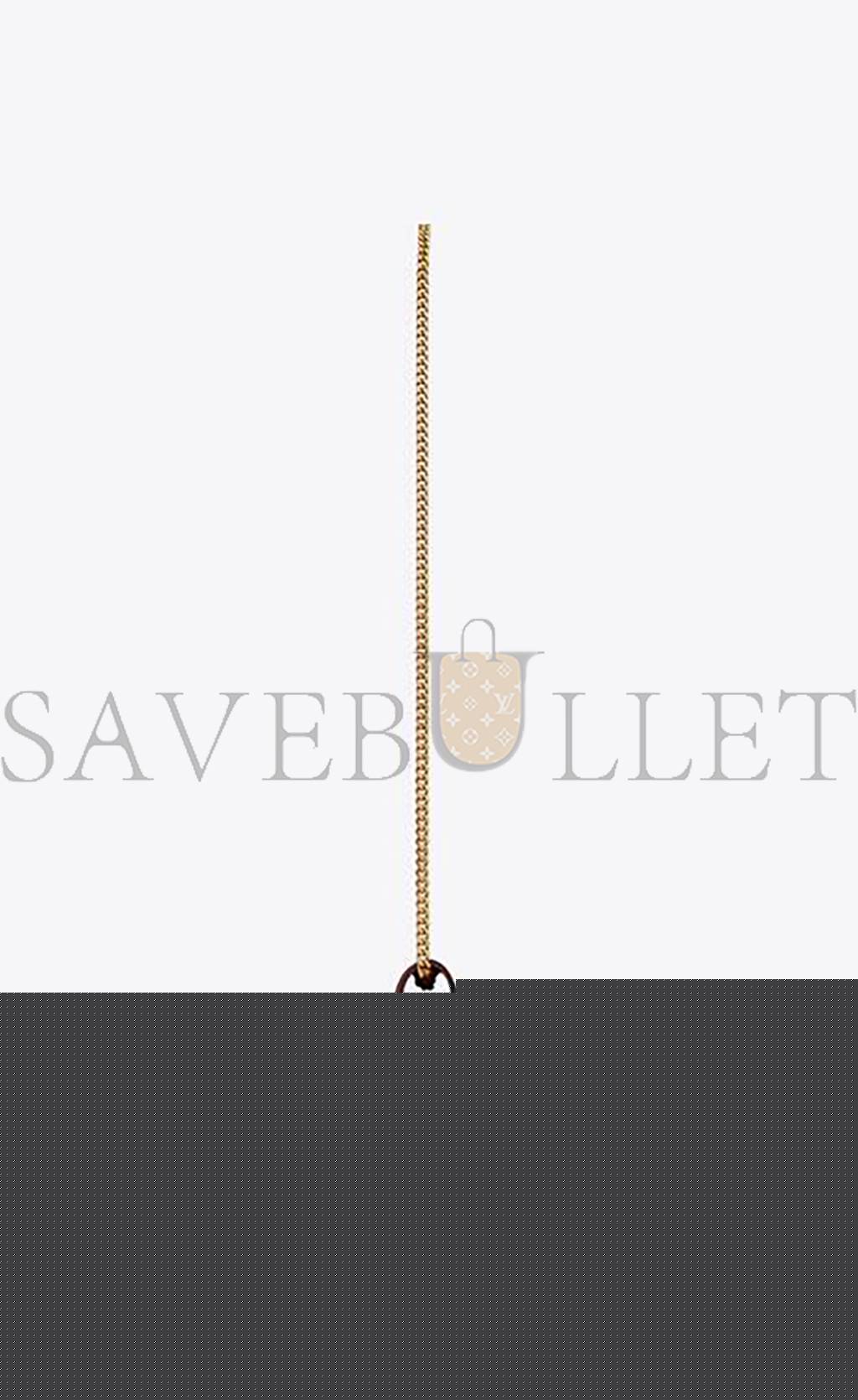 Y*L cassandre matelassÉ chain wallet in grain de poudre embossed leather 377828bow016475 (22.5*14*4cm)