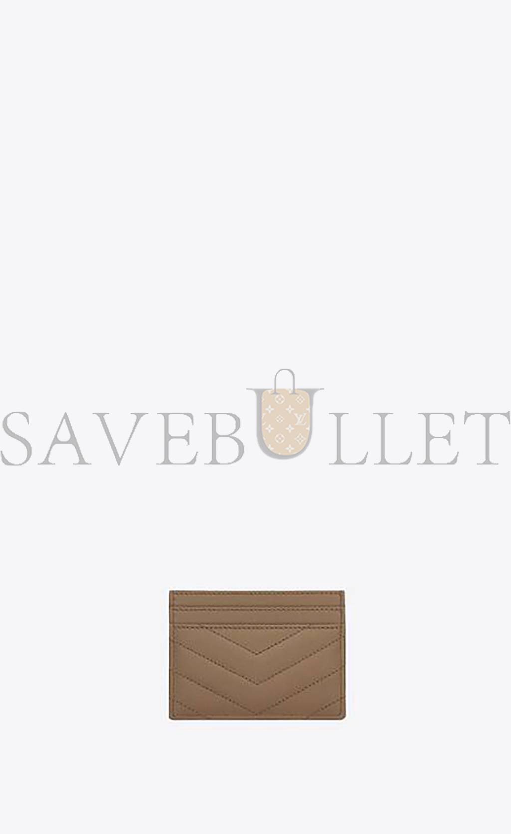 Y*L cassandre matelassÉ card case in grain de poudre embossed leather 423291bow012346 (10.5*7.5*0.5cm)