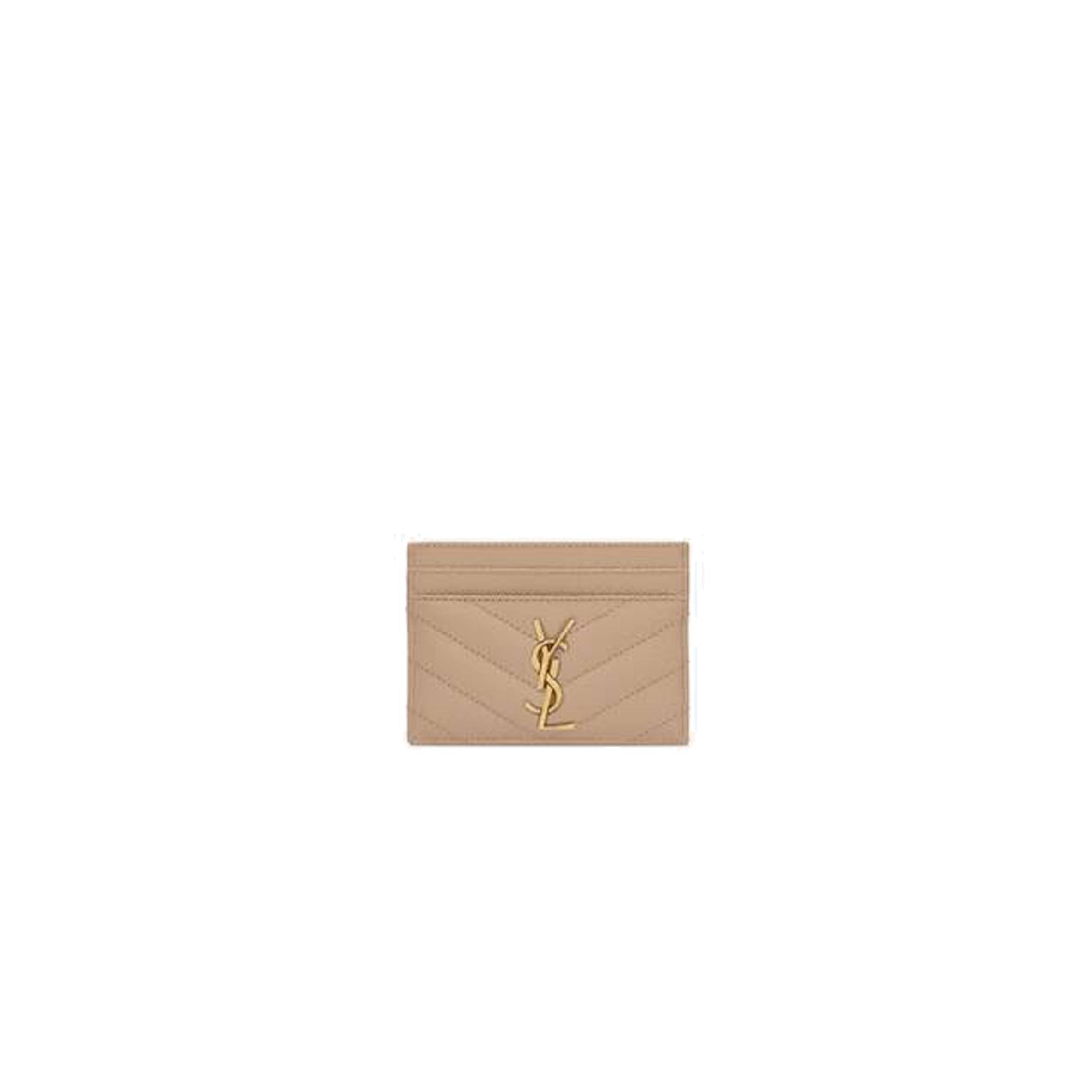Y*L cassandre matelassÉ card case in grain de poudre embossed leather 423291bow012721 (10.5*7.5*0.5cm)