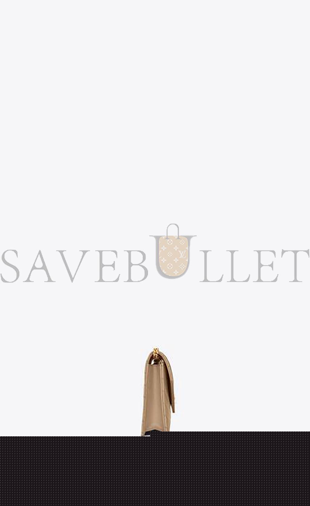 Y*L cassandre matelassÉ envelope chain wallet in grain de poudre embossed leather 695108bow012721 (19*12.5*3.5cm)