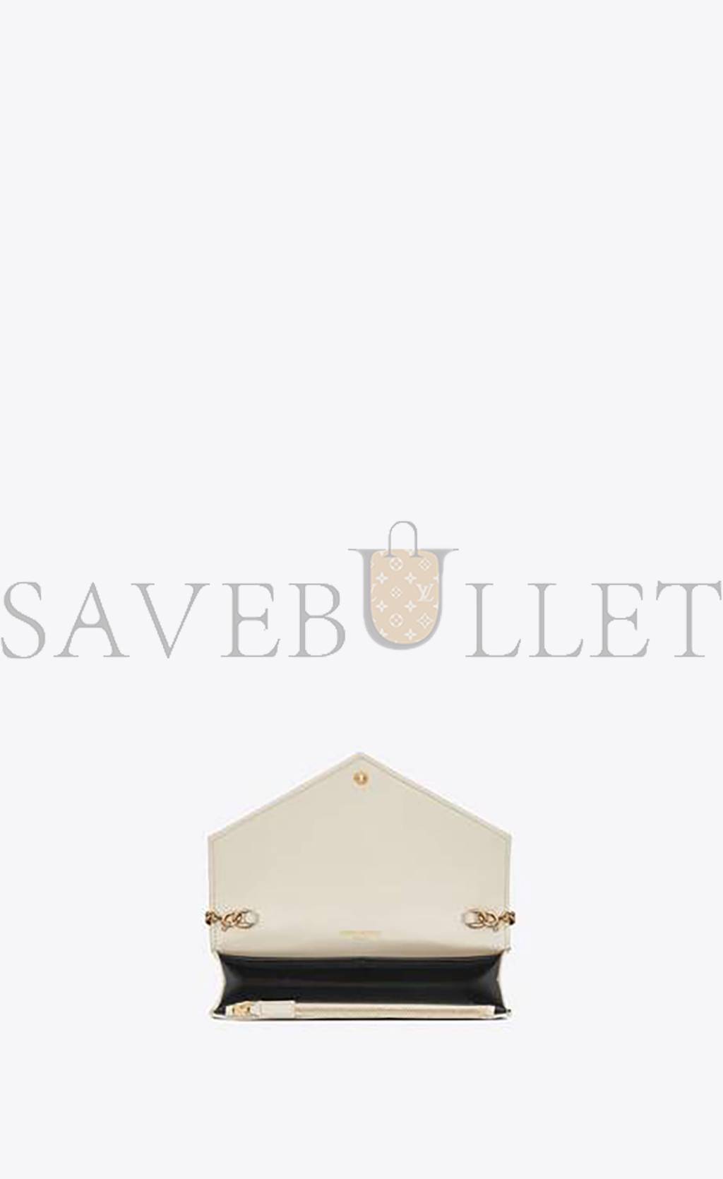 Y*L cassandre matelassÉ envelope chain wallet in grain de poudre embossed leather 742920bow019207 (19*12.5*3.5cm)