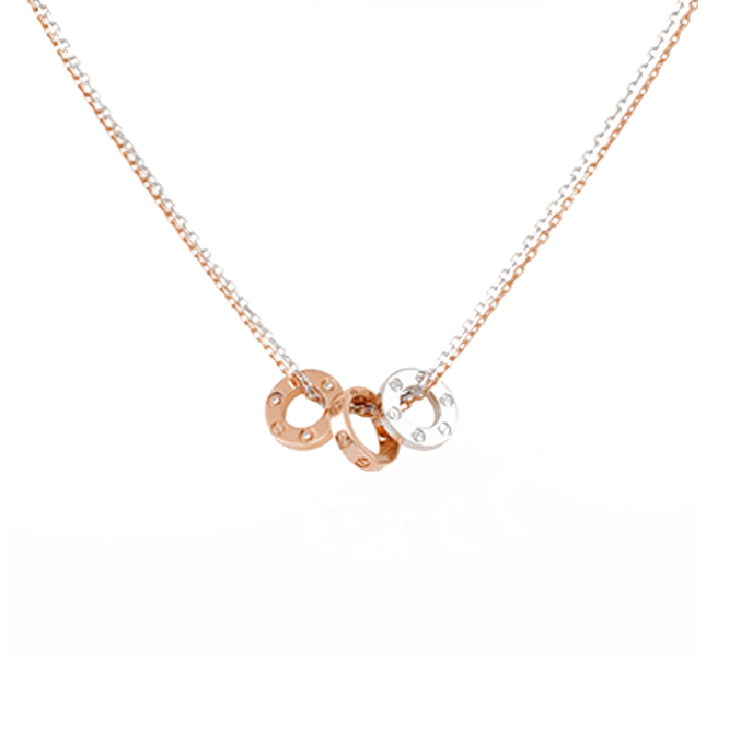 ca*t*er  love necklace, 6 Di*m*nds b7219700