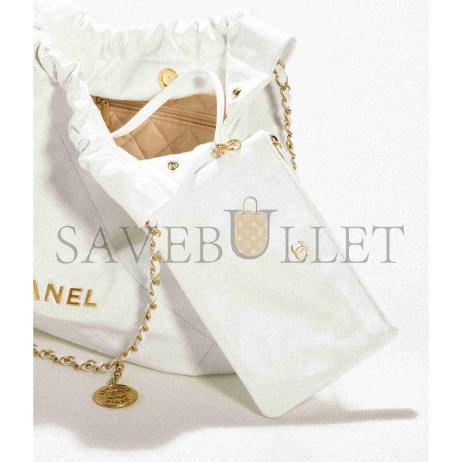 Ch*el 22 handbag gold hardware as3261 b08037 10601 (42*39*8cm）