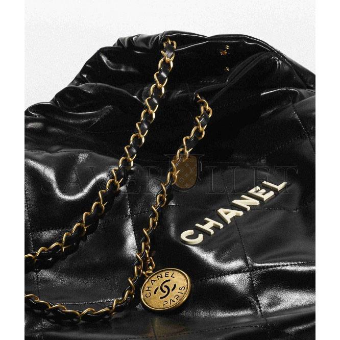 Ch*el 22 handbag silver hardware as3261 b08038 94305 (42*39*8cm）