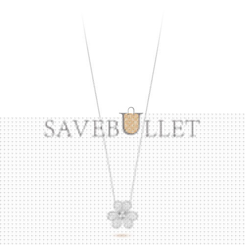 v*n cl*f arpels frivole clip pendant, very large model - white gold, Di*m*nd  vcarp6l600