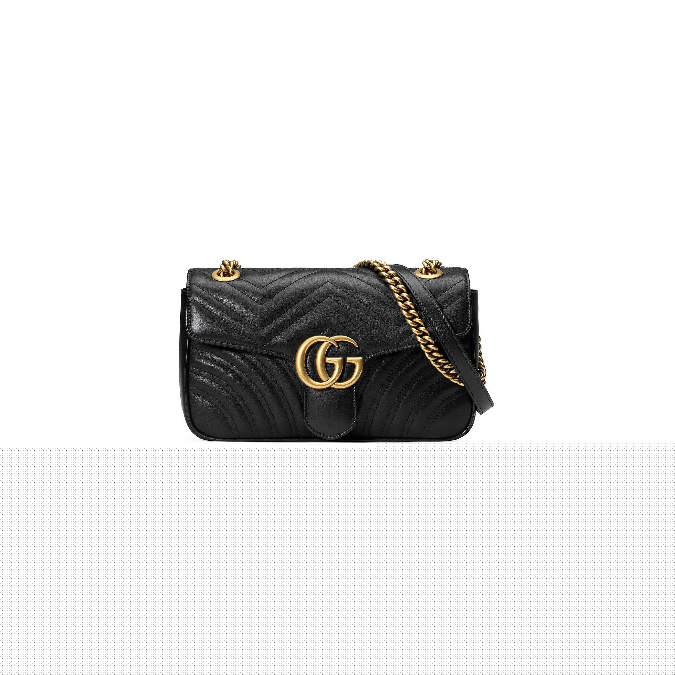 G*u*i gg marmont small matelassÉ shoulder bag  443497 (26*15*7cm)