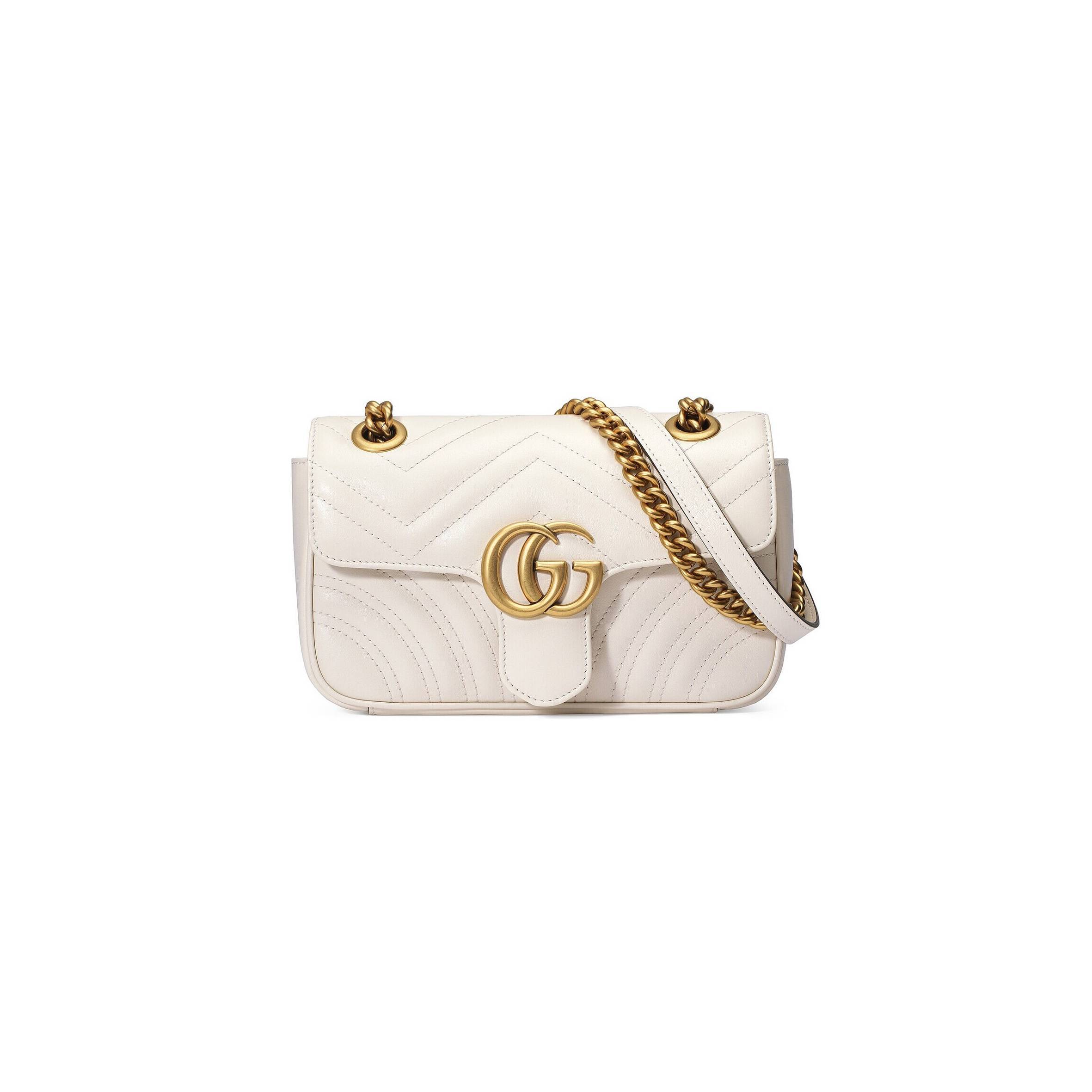 G*u*i gg marmont matelassÉ mini bag 446744  (23*14*6cm)