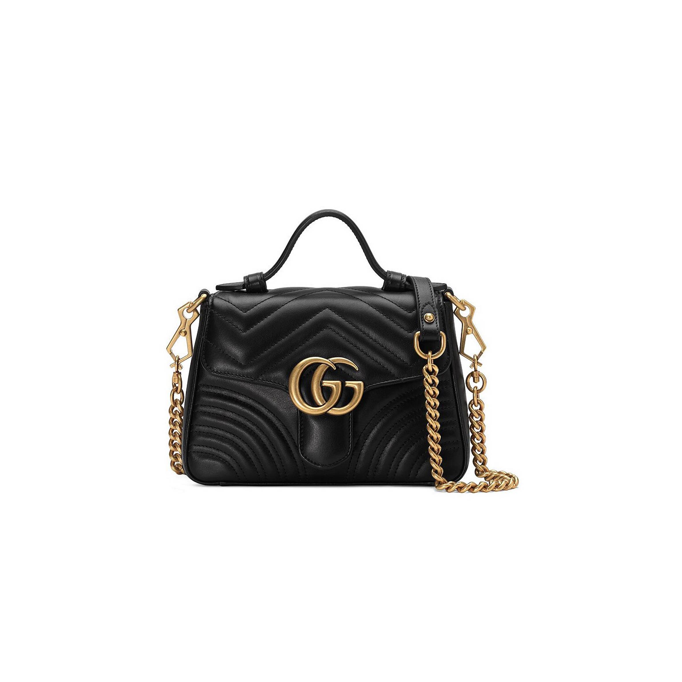 G*u*i gg marmont mini top handle bag (21*15.5*8cm)