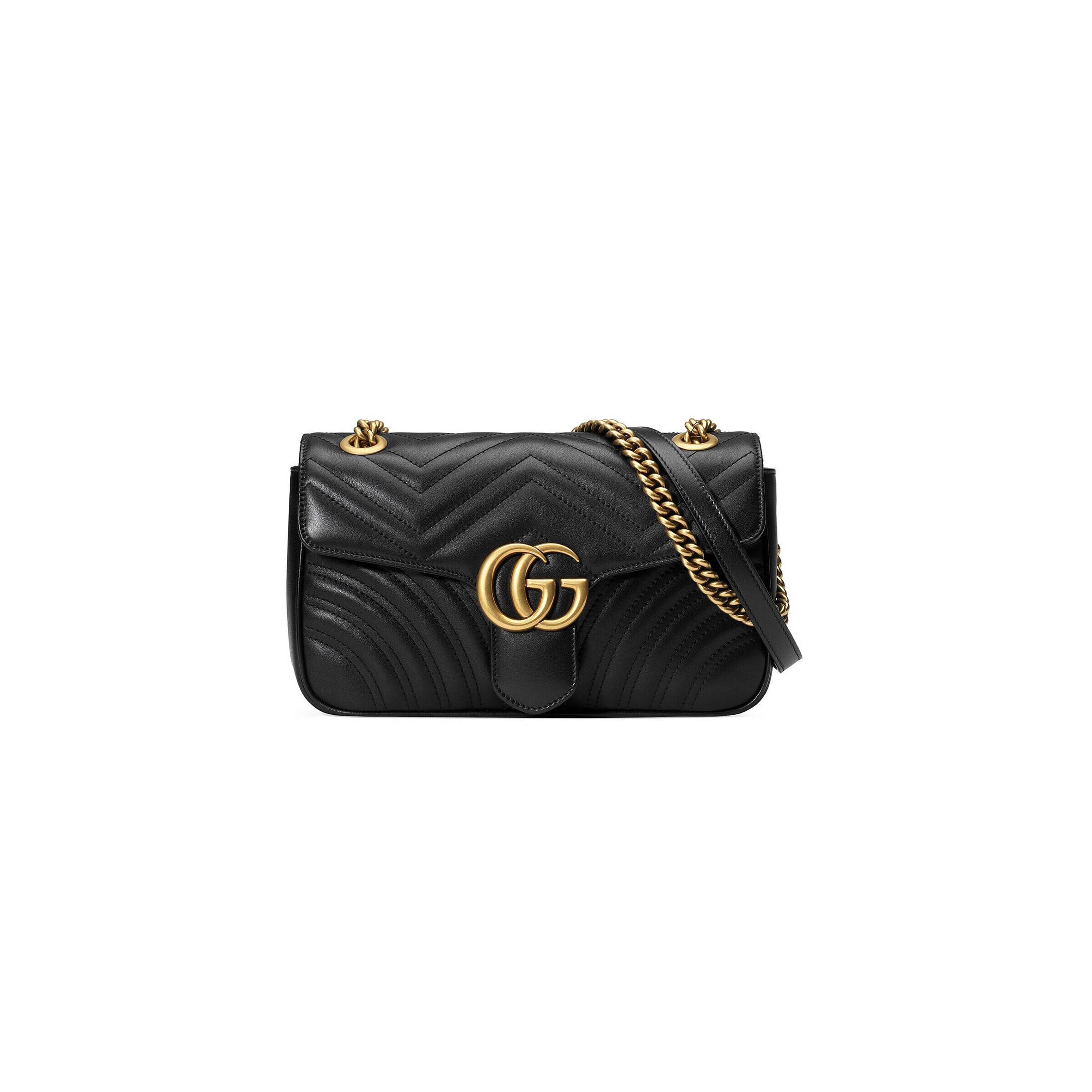G*u*i  marmont small matelasse shoulder bag 443497 (26*14*7cm)