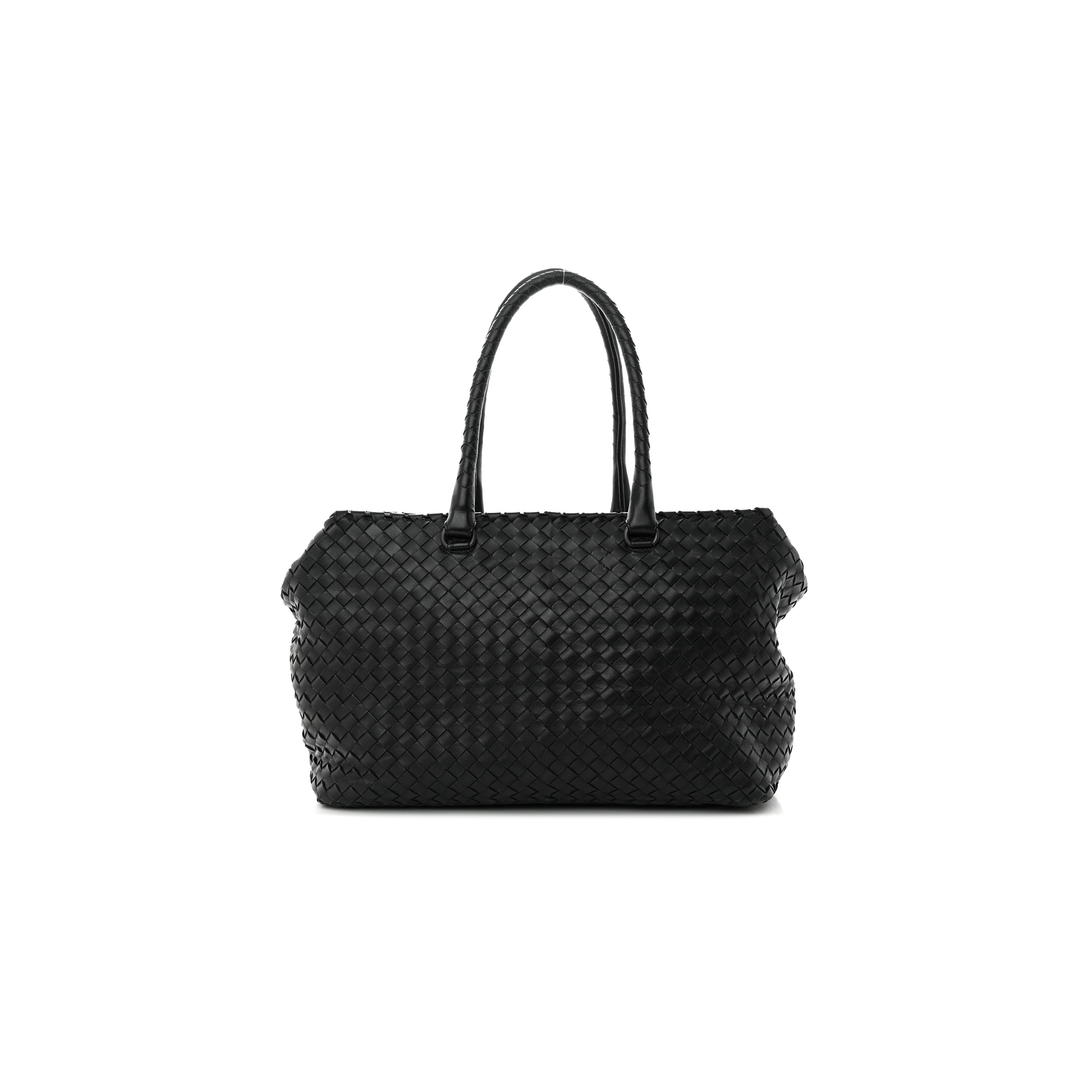 bo*te*ga Ve*ne*ta nappa intrecciato ayers brick tote black (33*23*17cm)