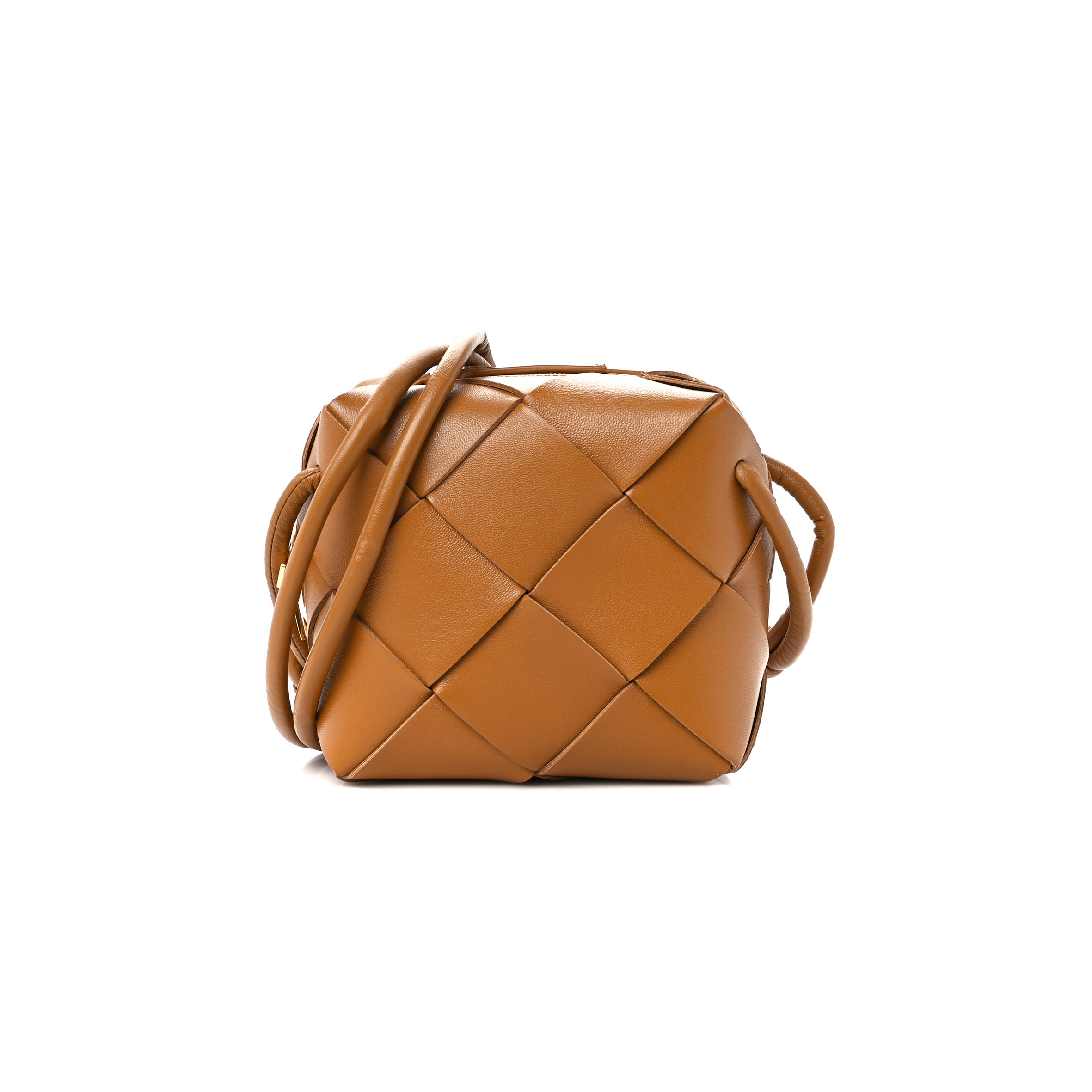 bo*te*ga Ve*ne*ta lambskin maxi intrecciato mini cassette camera bag acorn (15*15*7cm)