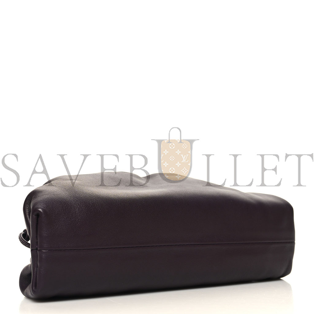 bo*te*ga Ve*ne*ta butter calfskin the mini pouch grape (22*14*6cm)