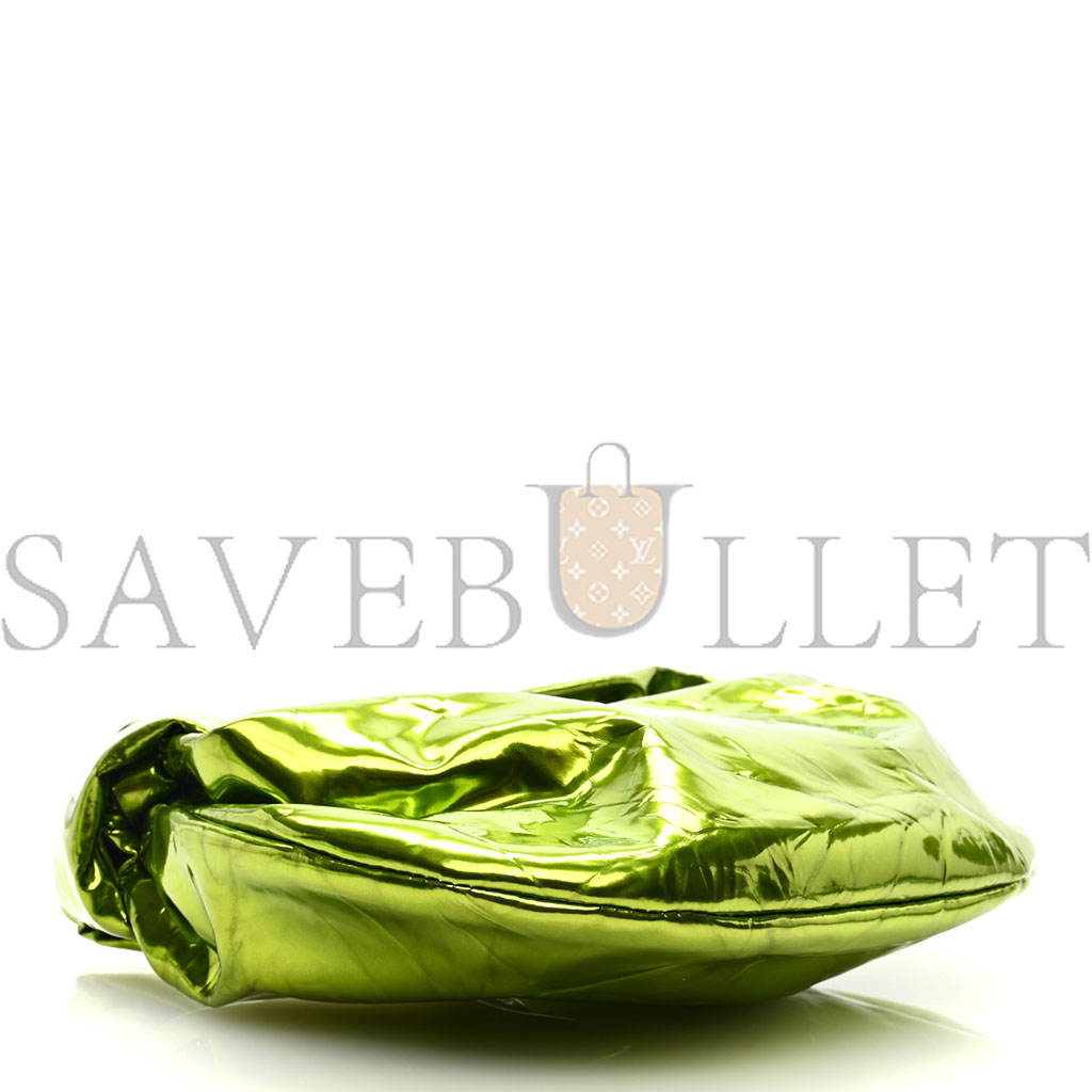 bo*te*ga Ve*ne*ta metallic crushed calfskin mini jodie chlorophyll (25*14*3cm)