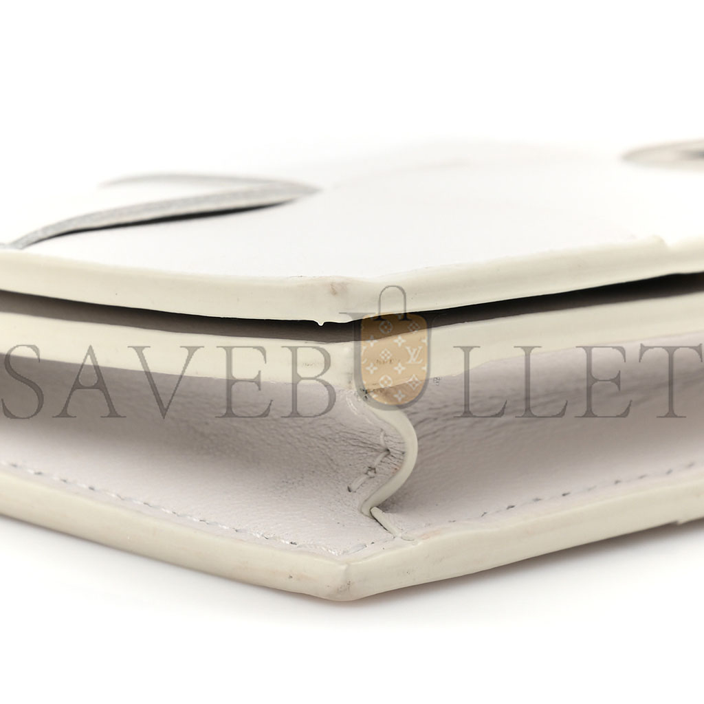 bo*te*ga Ve*ne*ta nappa maxi intrecciato card holder wallet white (12*8*3cm)
