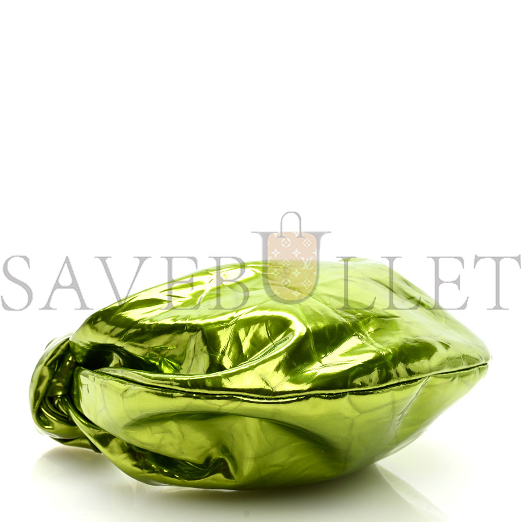bo*te*ga Ve*ne*ta metallic crushed calfskin mini jodie chlorophyll (26*13*5cm)