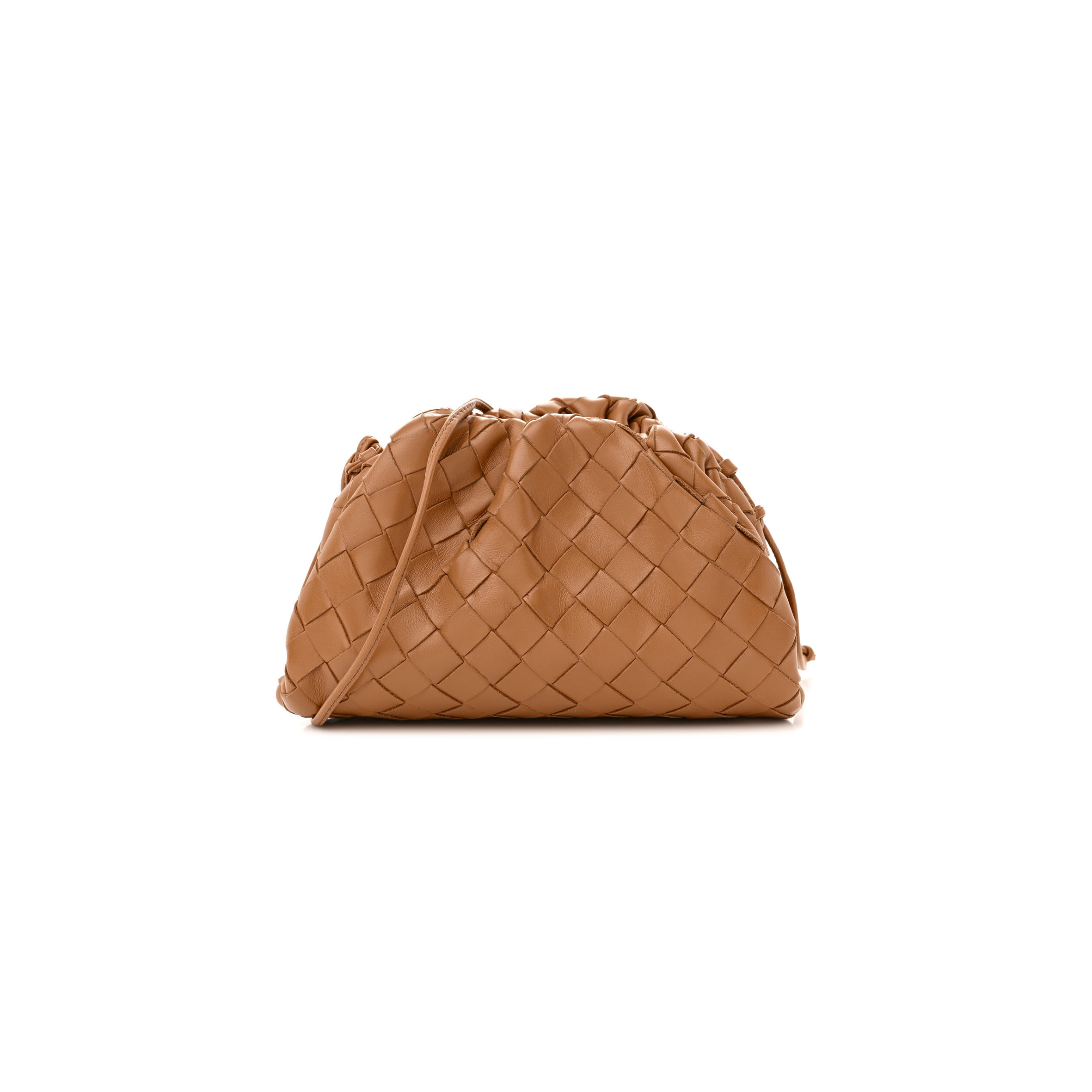 bo*te*ga Ve*ne*ta nappa intrecciato the mini pouch carmel (21*11*5cm)