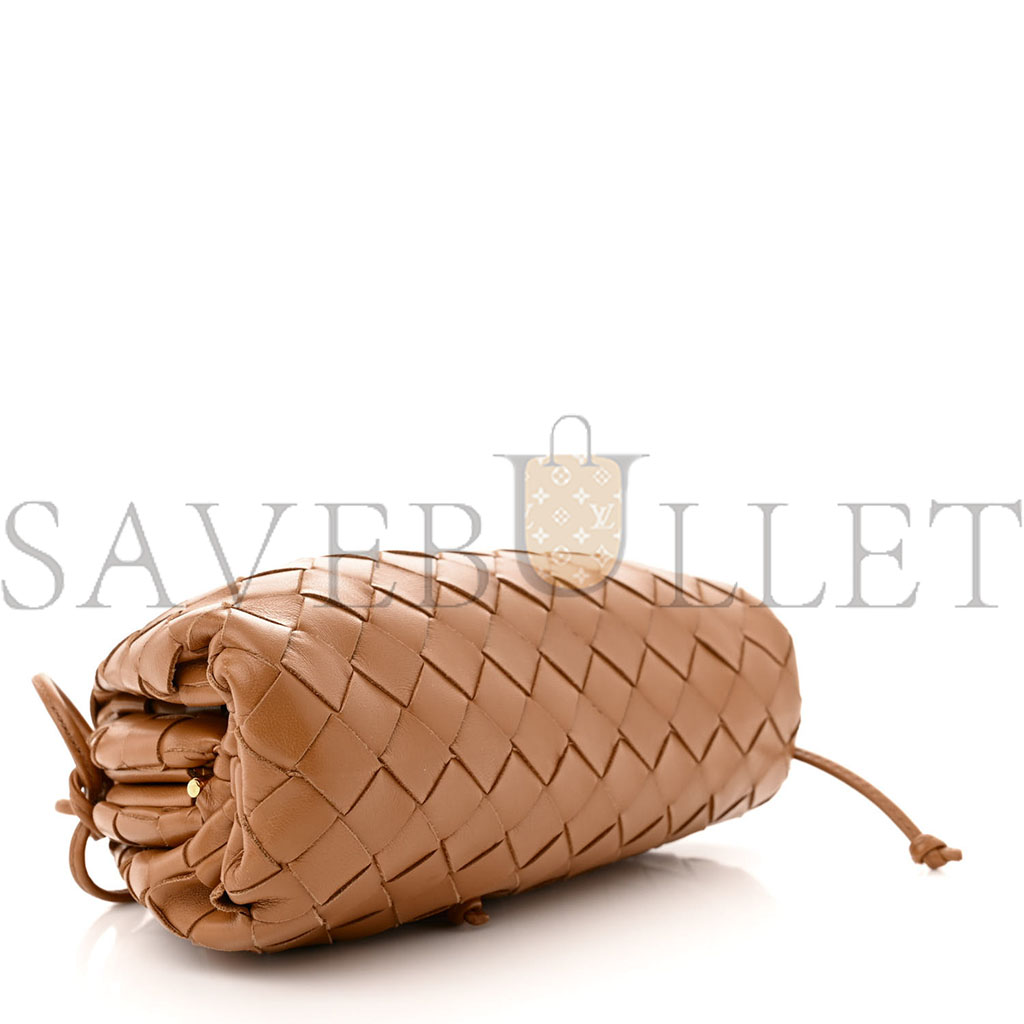 bo*te*ga Ve*ne*ta nappa intrecciato the mini pouch carmel (21*11*5cm)