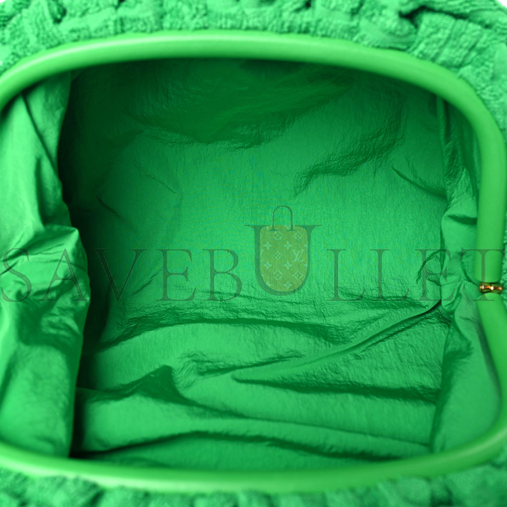 bo*te*ga Ve*ne*ta sponge fabric the pouch clutch grass (29*17*11cm)