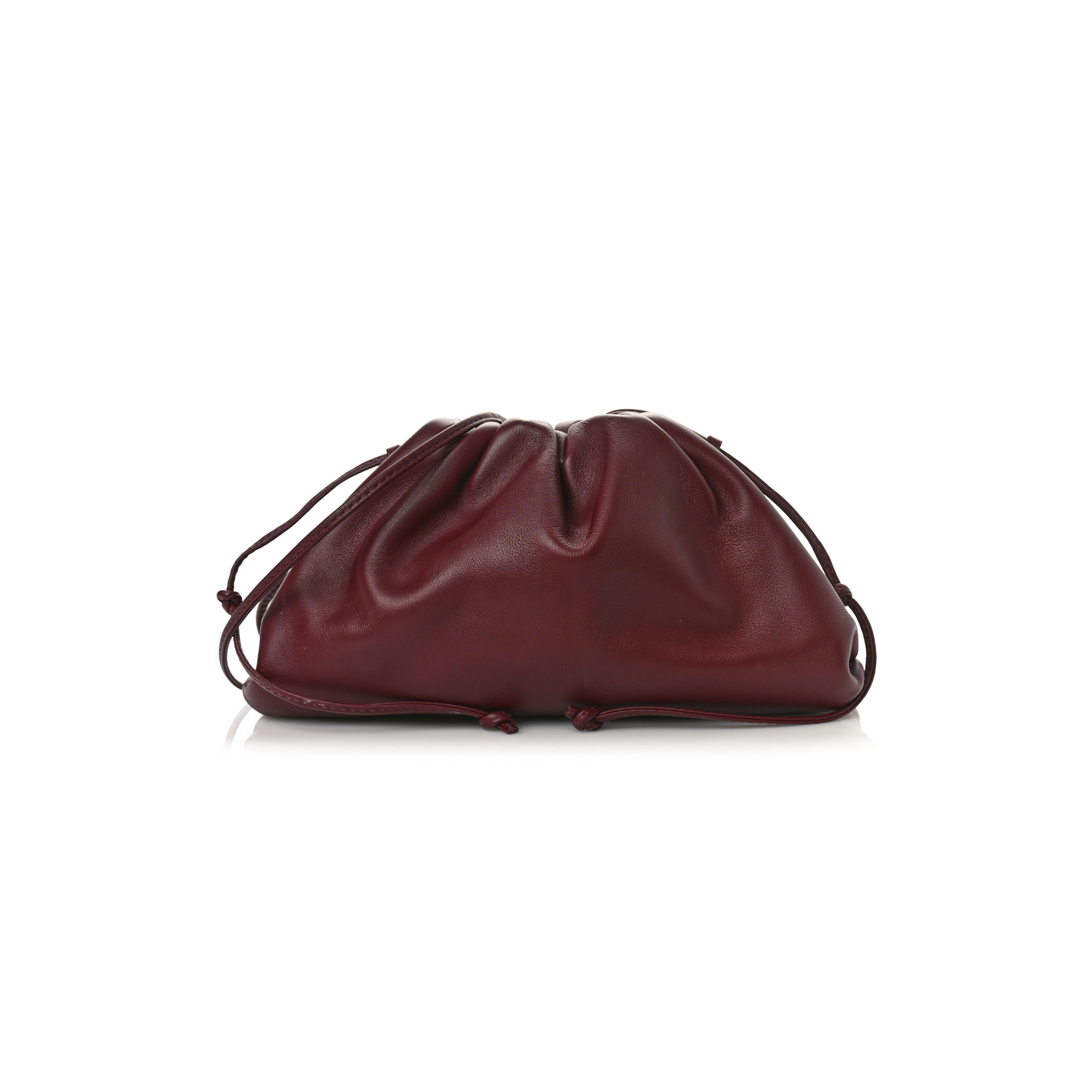 bo*te*ga Ve*ne*ta butter calfskin the mini pouch bordeaux (21*11*5cm）