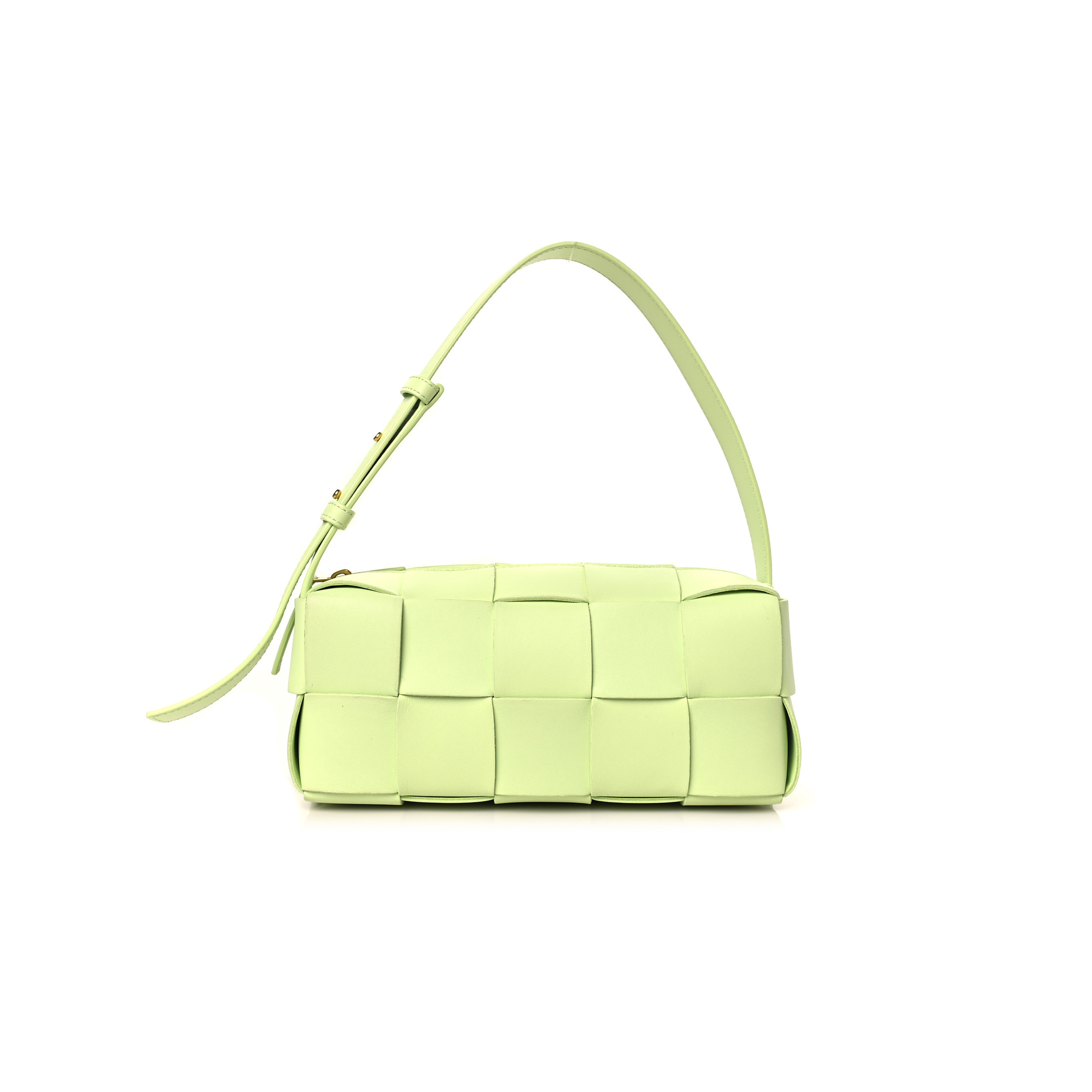 bo*te*ga Ve*ne*ta lambskin maxi intrecciato small brick cassette bag fennel (23*10*10cm)