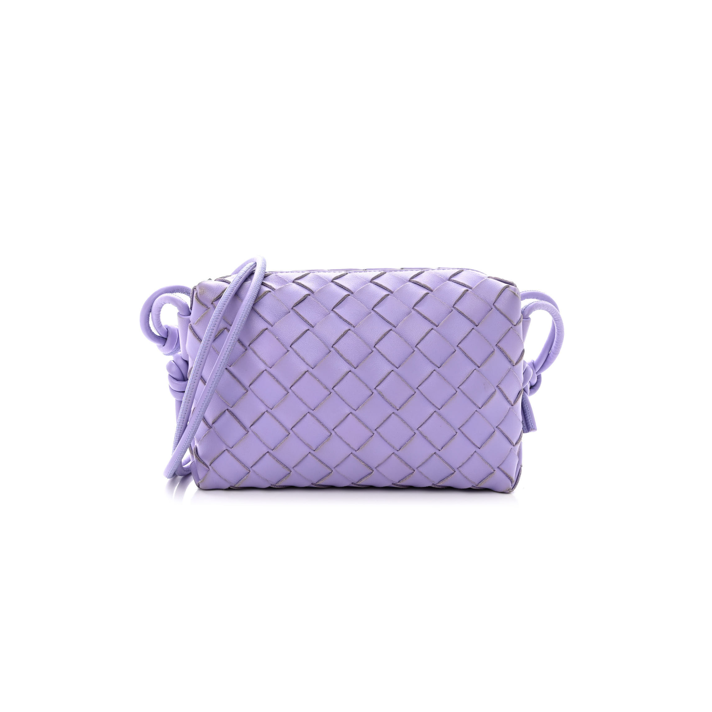 bo*te*ga Ve*ne*ta nappa intrecciato mini loop camera bag wisteria (17＊10＊6cm)