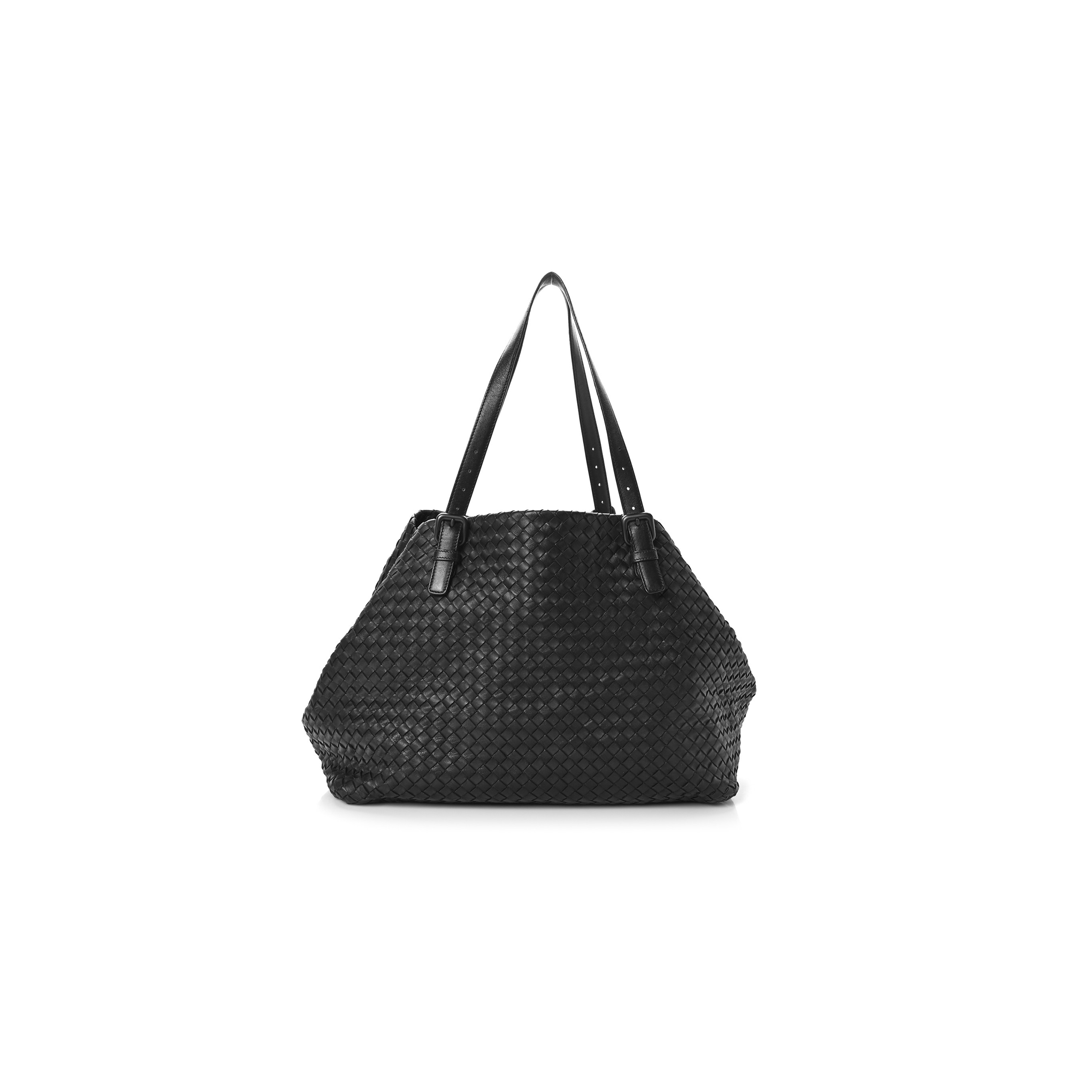 bo*te*ga Ve*ne*ta nappa intrecciato large tote black (39*30*22cm)