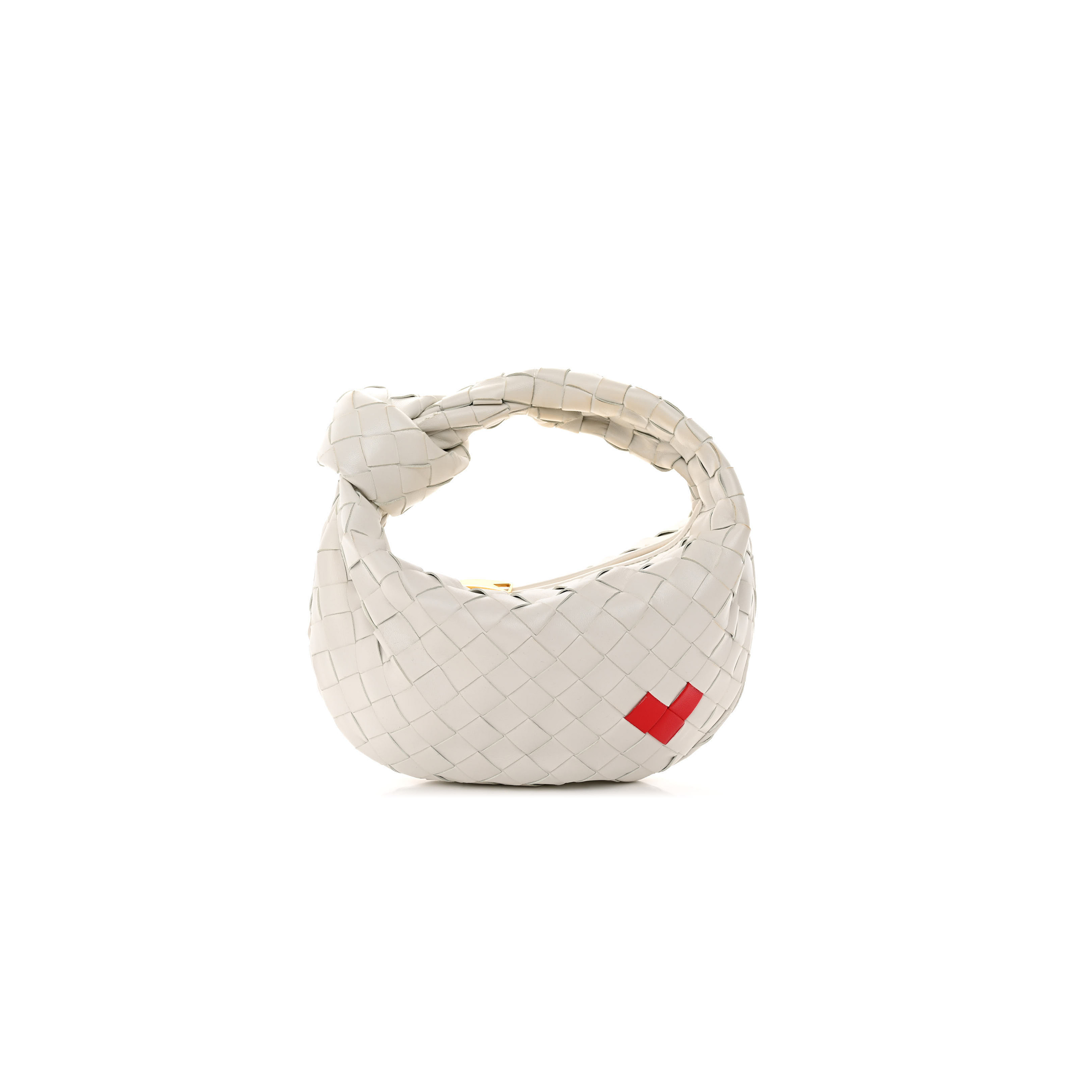 bo*te*ga Ve*ne*ta nappa intrecciato mini heart jodie white (25*13*8cm)