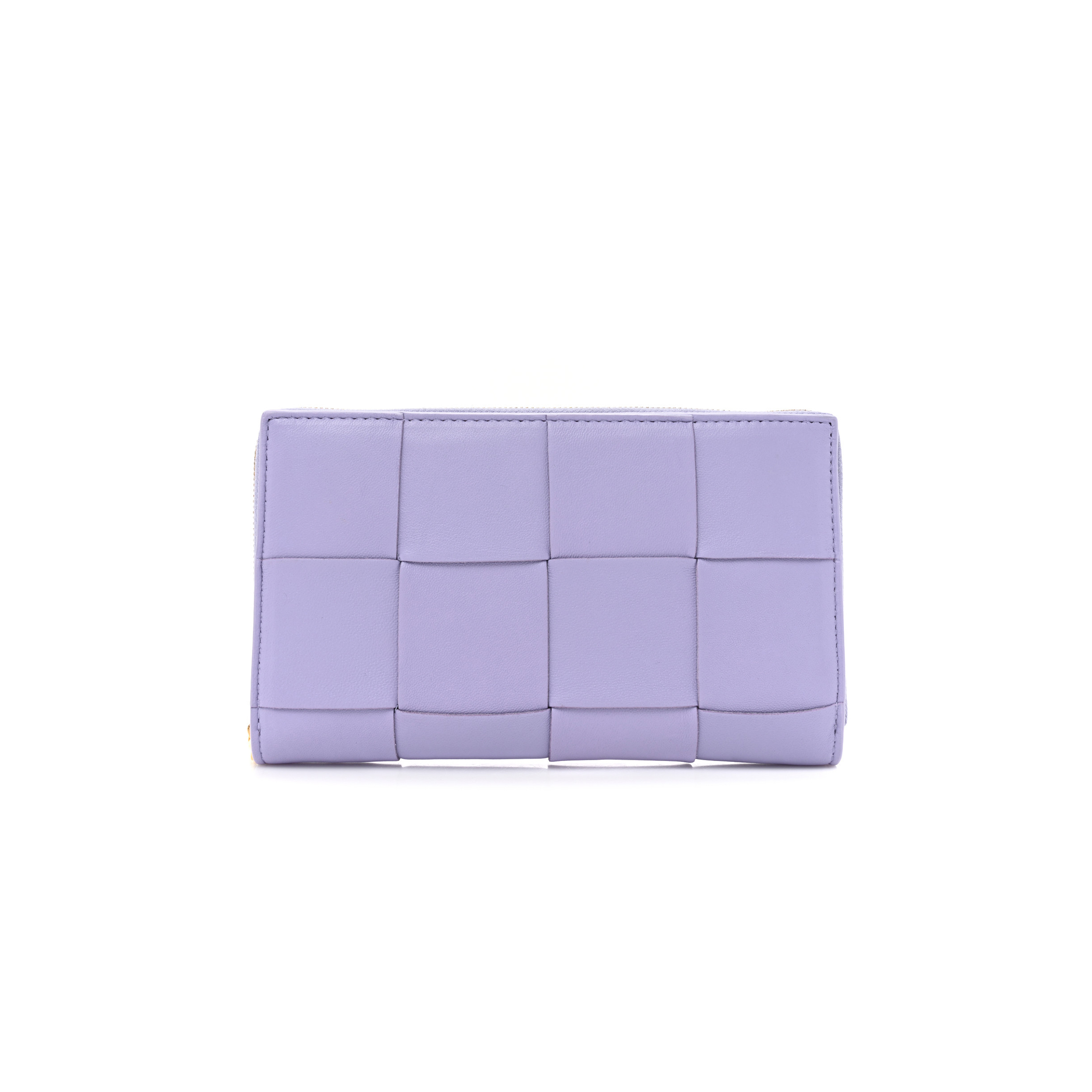 bo*te*ga Ve*ne*ta shiny calfskin intreccio wallet wisteria (19*11*2cm)