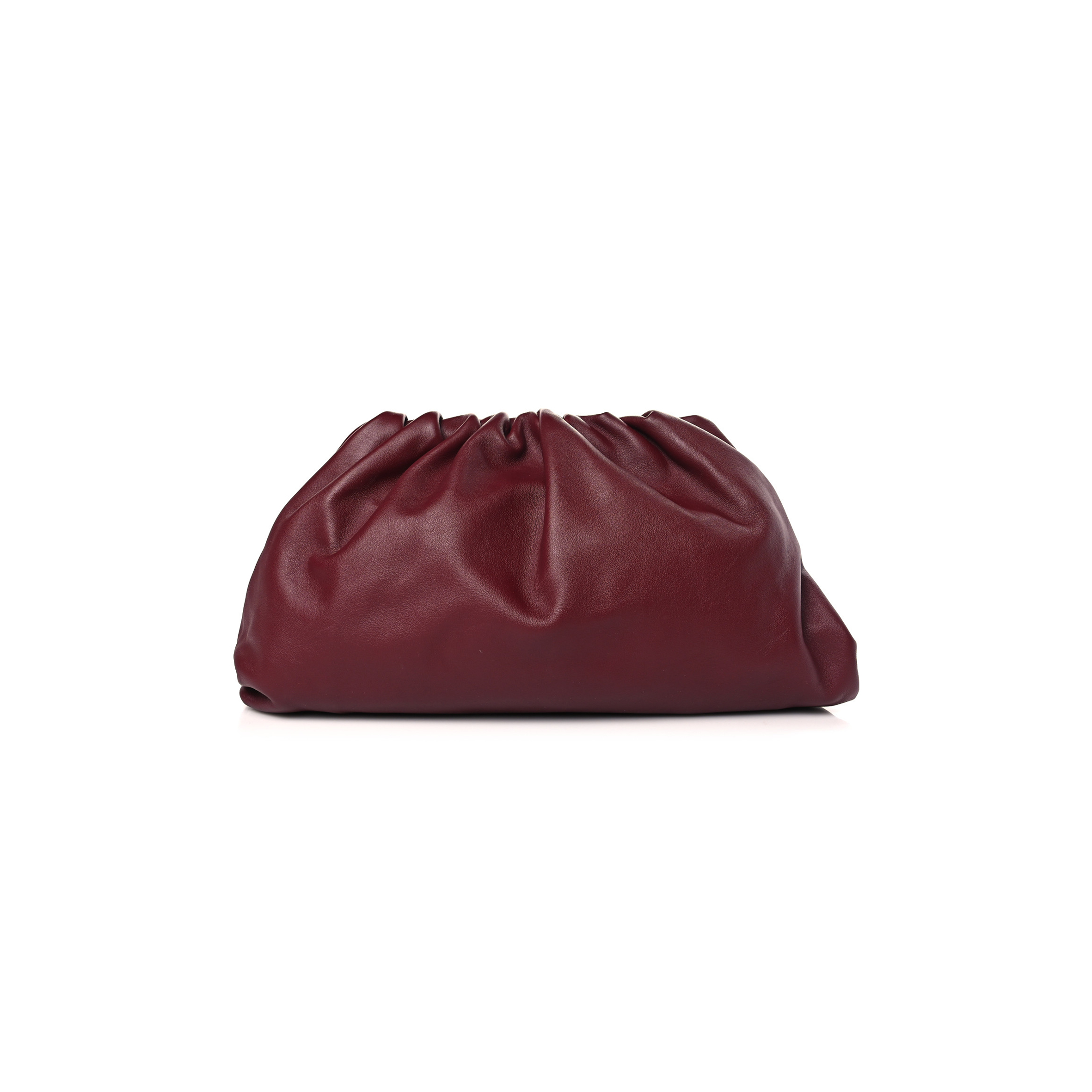 bo*te*ga Ve*ne*ta smooth butter calf the pouch oversized clutch bordeaux (37*21*8cm)
