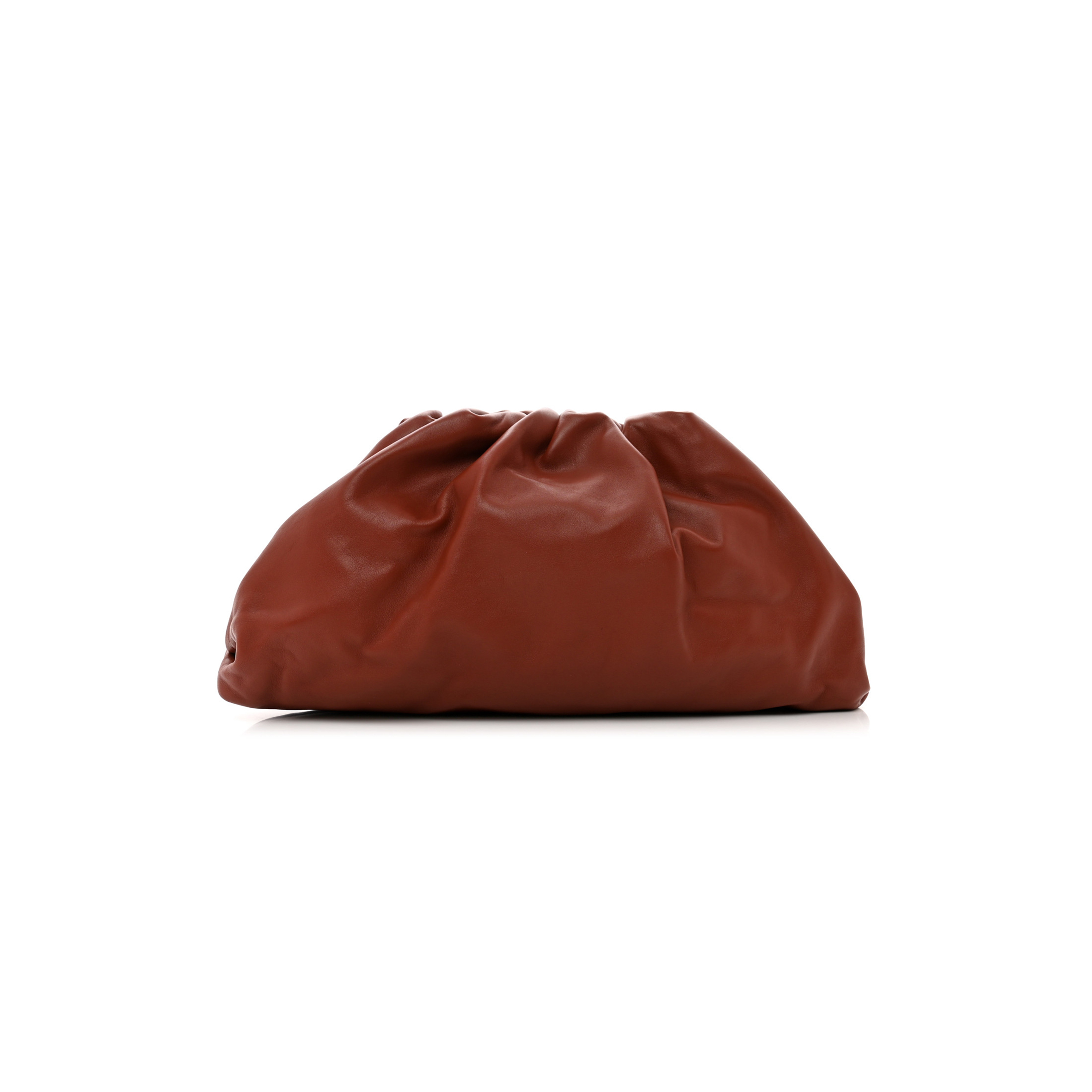 bo*te*ga Ve*ne*ta smooth butter calf the pouch oversized clutch rust (38*17*8cm)