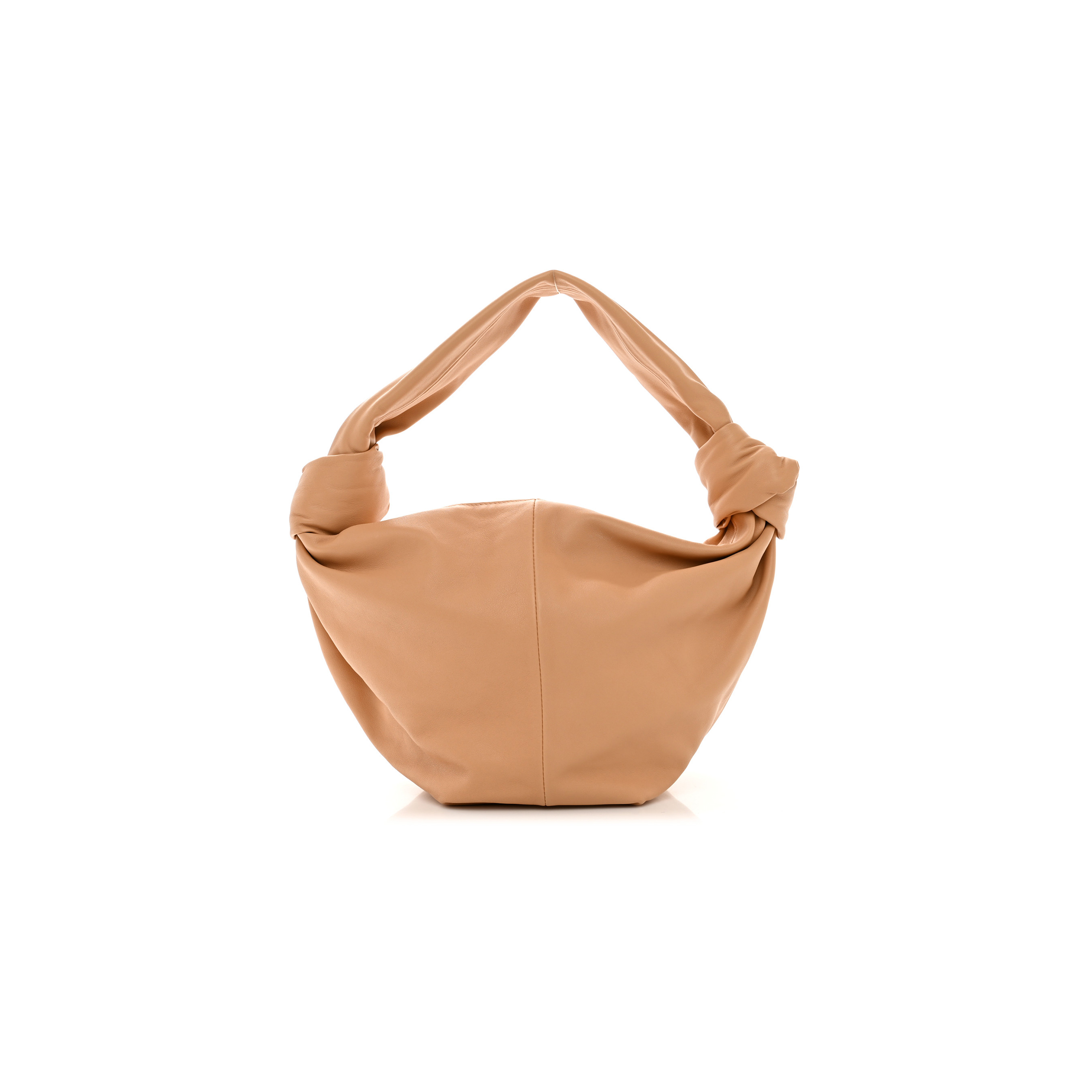 bo*te*ga Ve*ne*ta calfskin teen double knot hobo almond (34*22*14cm)