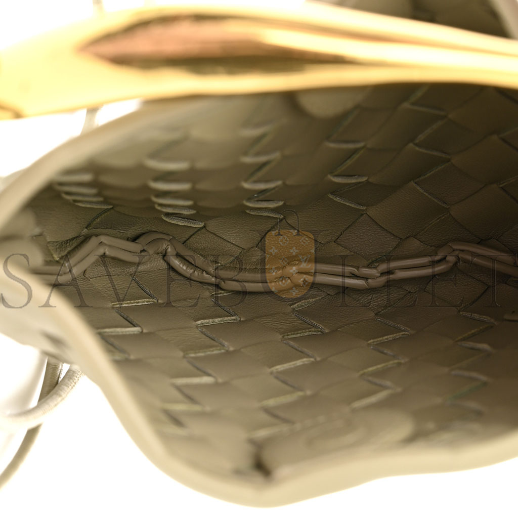 bo*te*ga Ve*ne*ta nappa intrecciato mini sardine bag travertine (20*14*3cm)