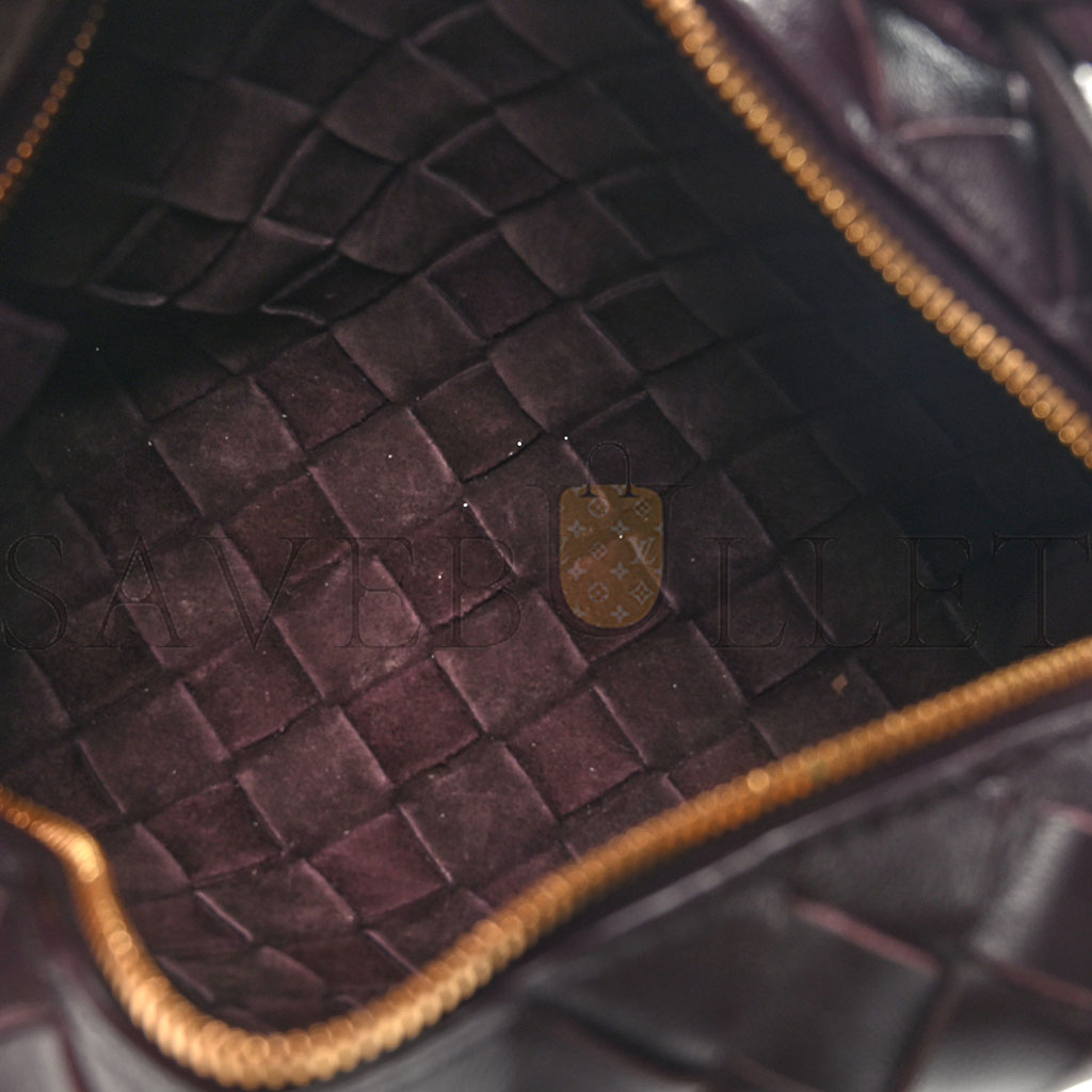 bo*te*ga Ve*ne*ta nappa intrecciato mini loop camera bag grape 1417427 (18*11*8cm)