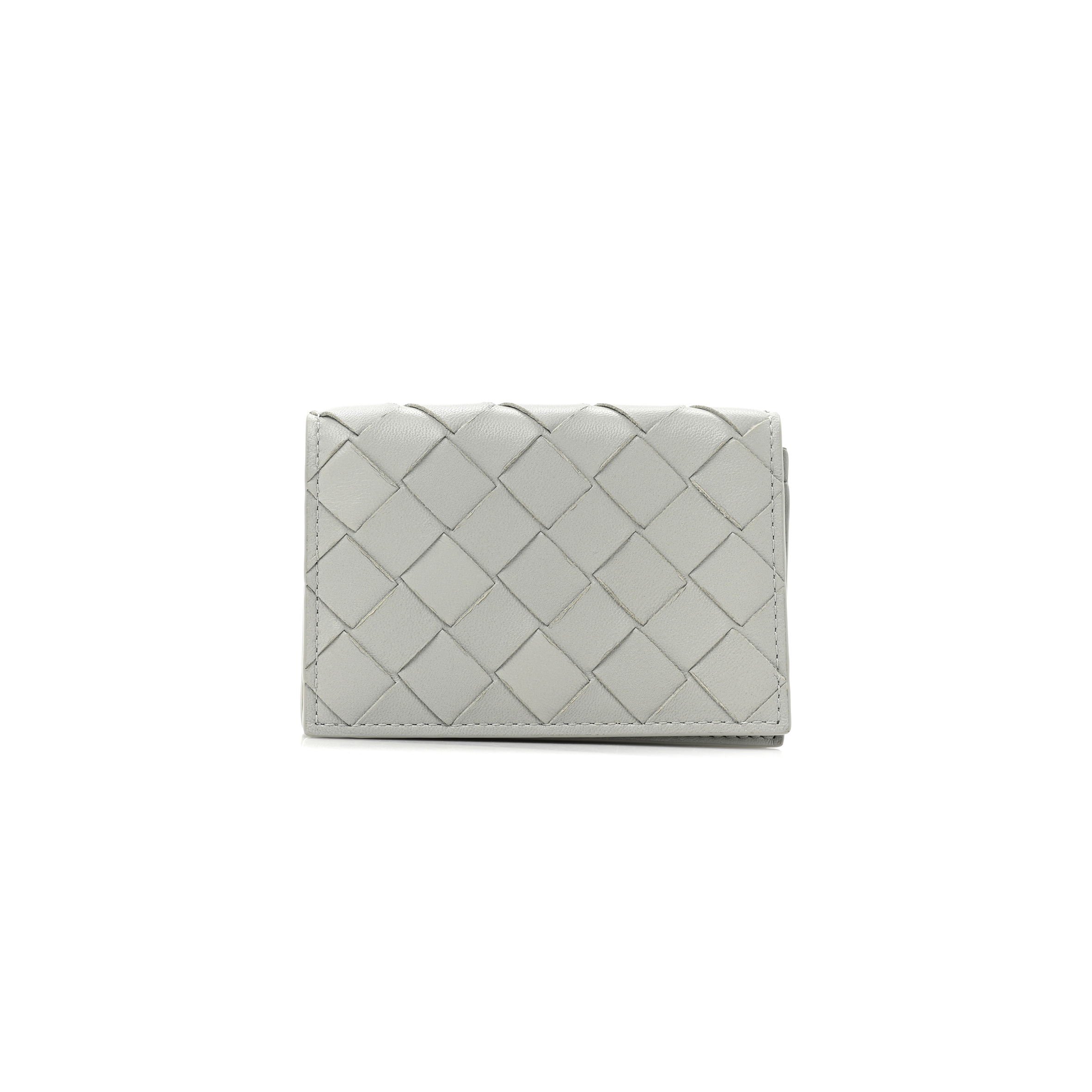 bo*te*ga Ve*ne*ta nappa intrecciato card case agate grey (11*9*2cm)