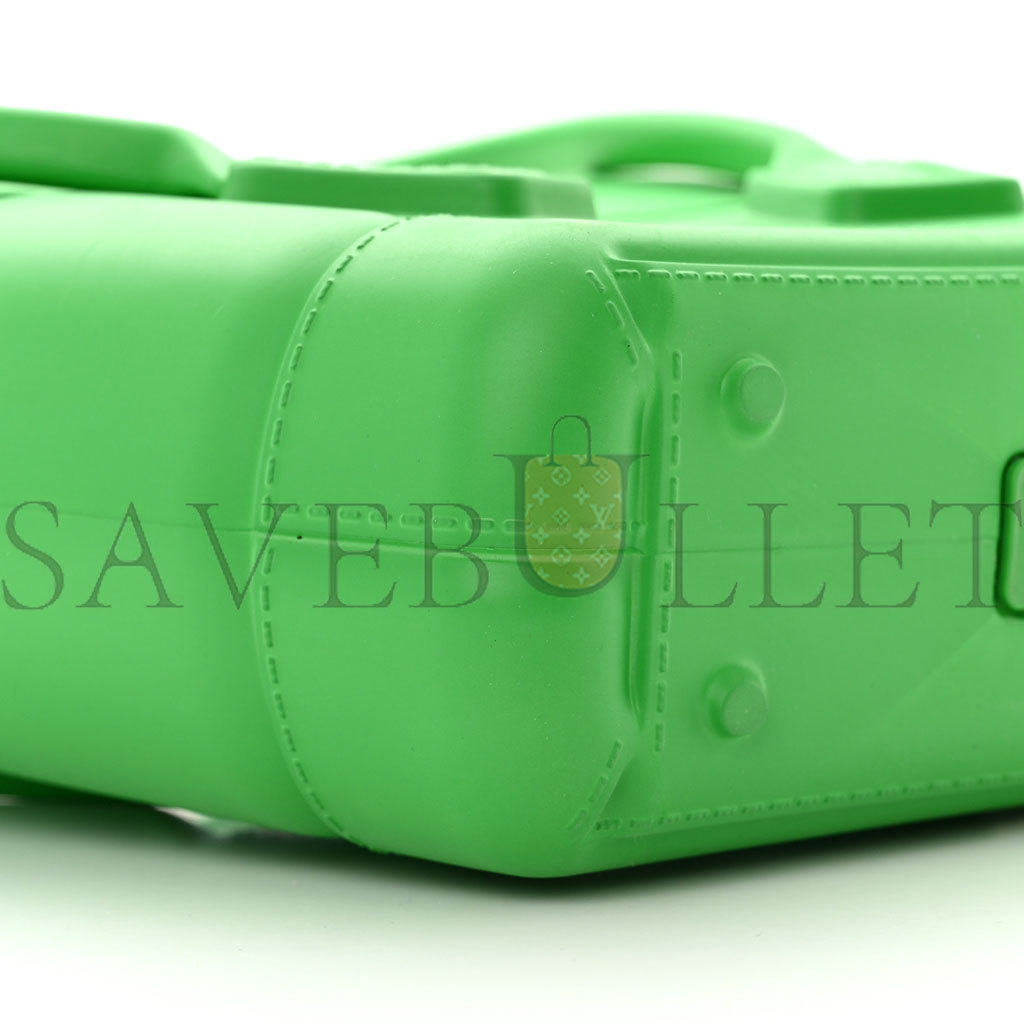 bo*te*ga Ve*ne*ta rubber maxi intrecciato mini arco grass (21*18*8cm)