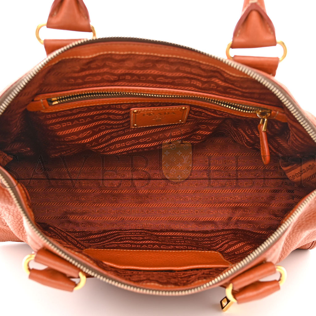 Pra*a vitello daino shopping satchel rame (37*22*15cm)