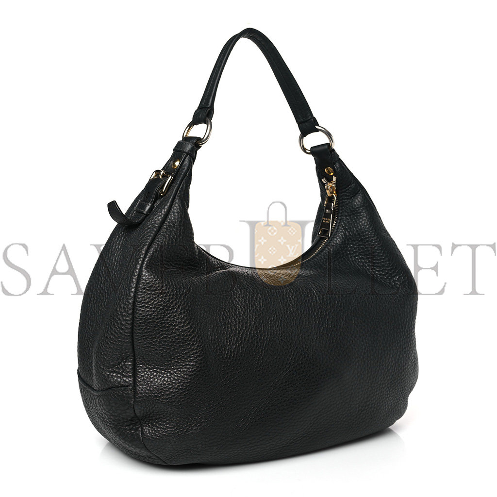 Pra*a vitello daino hobo black (36*30*15cm)