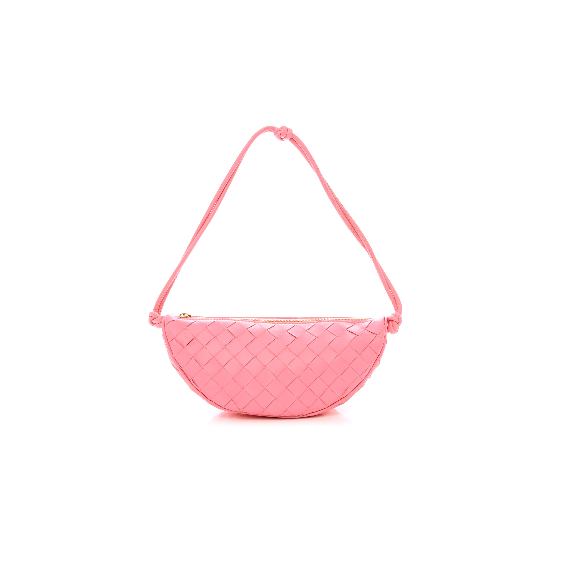 bo*te*ga Ve*ne*ta nappa intrecciato half moon pouch on strap ribbon (24*11*10cm)