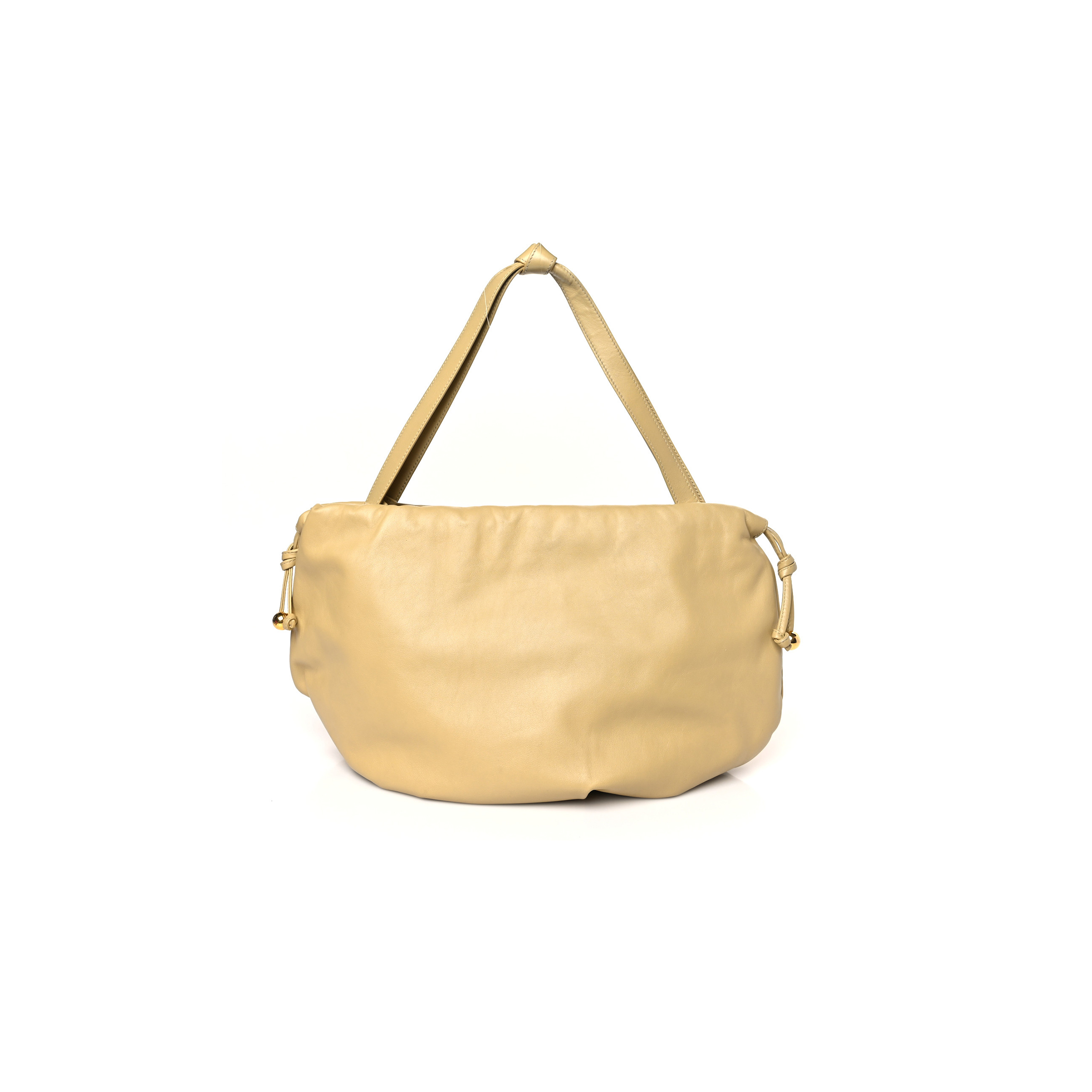 bo*te*ga Ve*ne*ta nappa the bulb shoulder clutch tapioca (38*17*9cm)