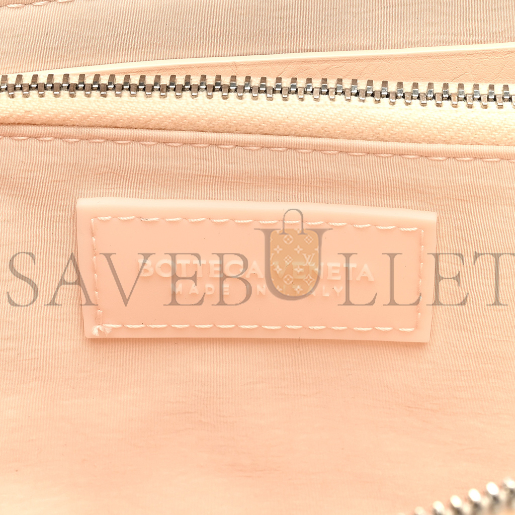 bo*te*ga Ve*ne*ta nappa maxi intrecciato zip around wallet rose mole (19*11*2cm)