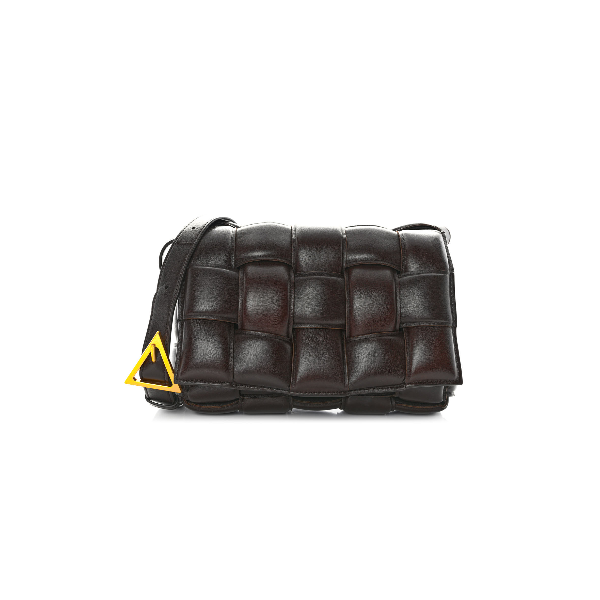 bo*te*ga Ve*ne*ta nappa maxi intreccio padded cassette crossbody bag fondant (26*18*8cm)