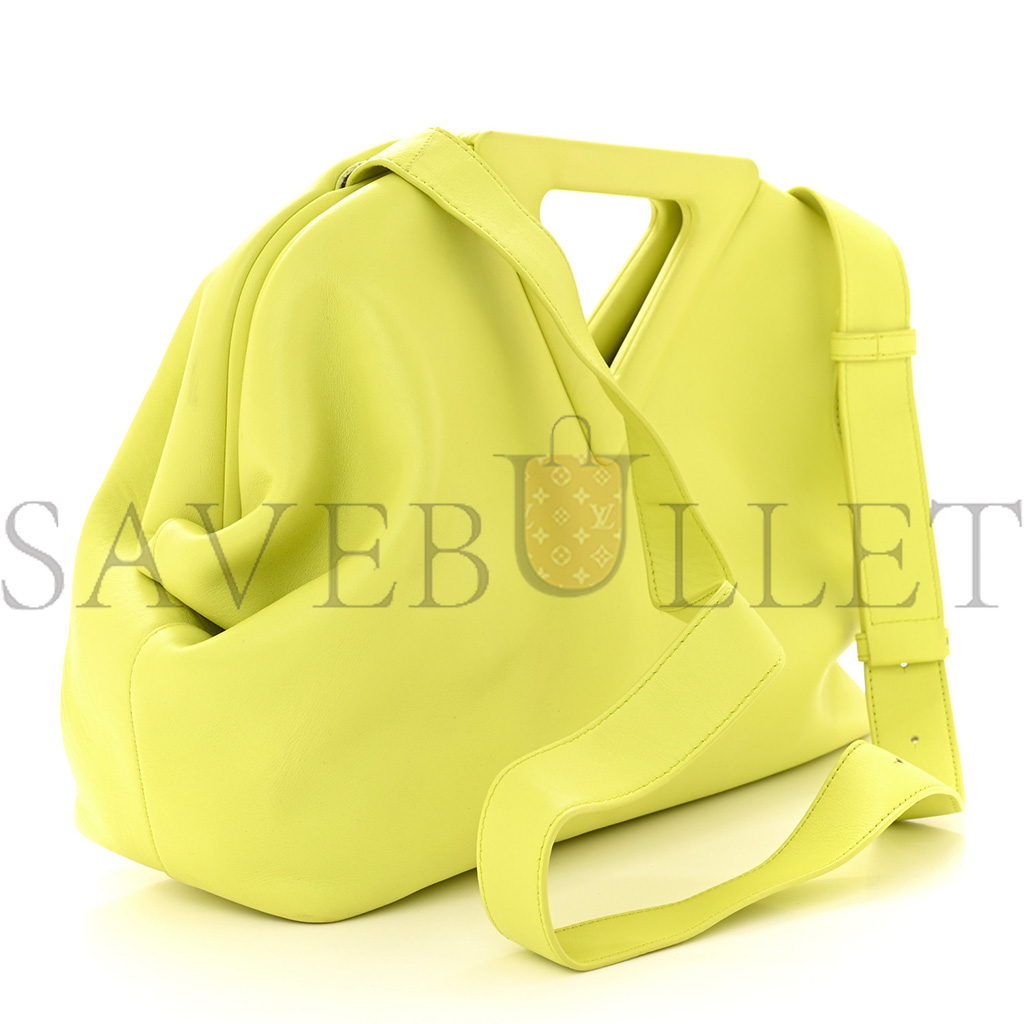 bo*te*ga Ve*ne*ta calfskin medium the point triangle bag seagrass (32*23*11cm)