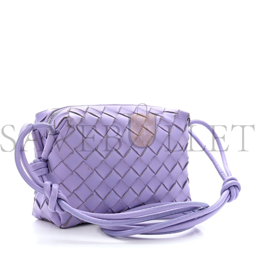 bo*te*ga Ve*ne*ta nappa intrecciato mini loop camera bag wisteria (17*11*7cm)