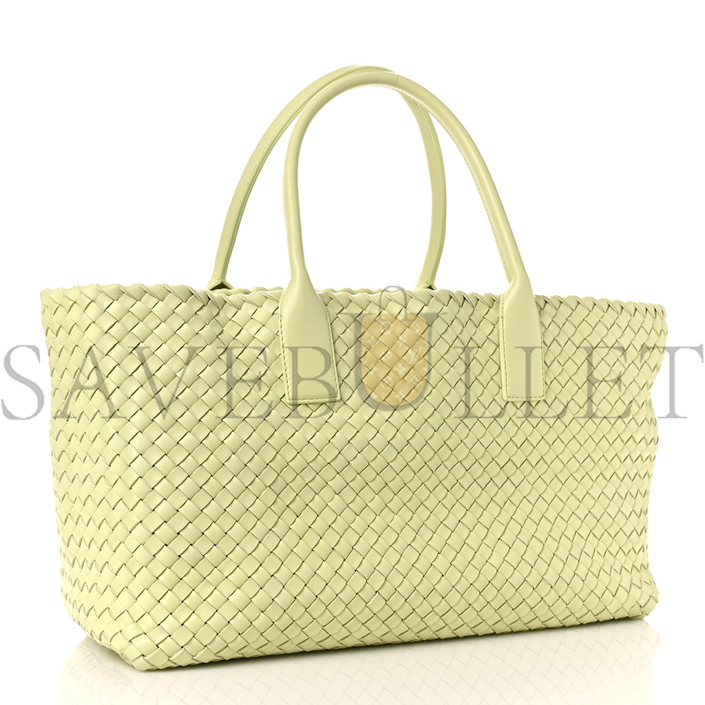 bo*te*ga Ve*ne*ta lambskin intreccio medium cabat lemon washed (41*25*17cm)