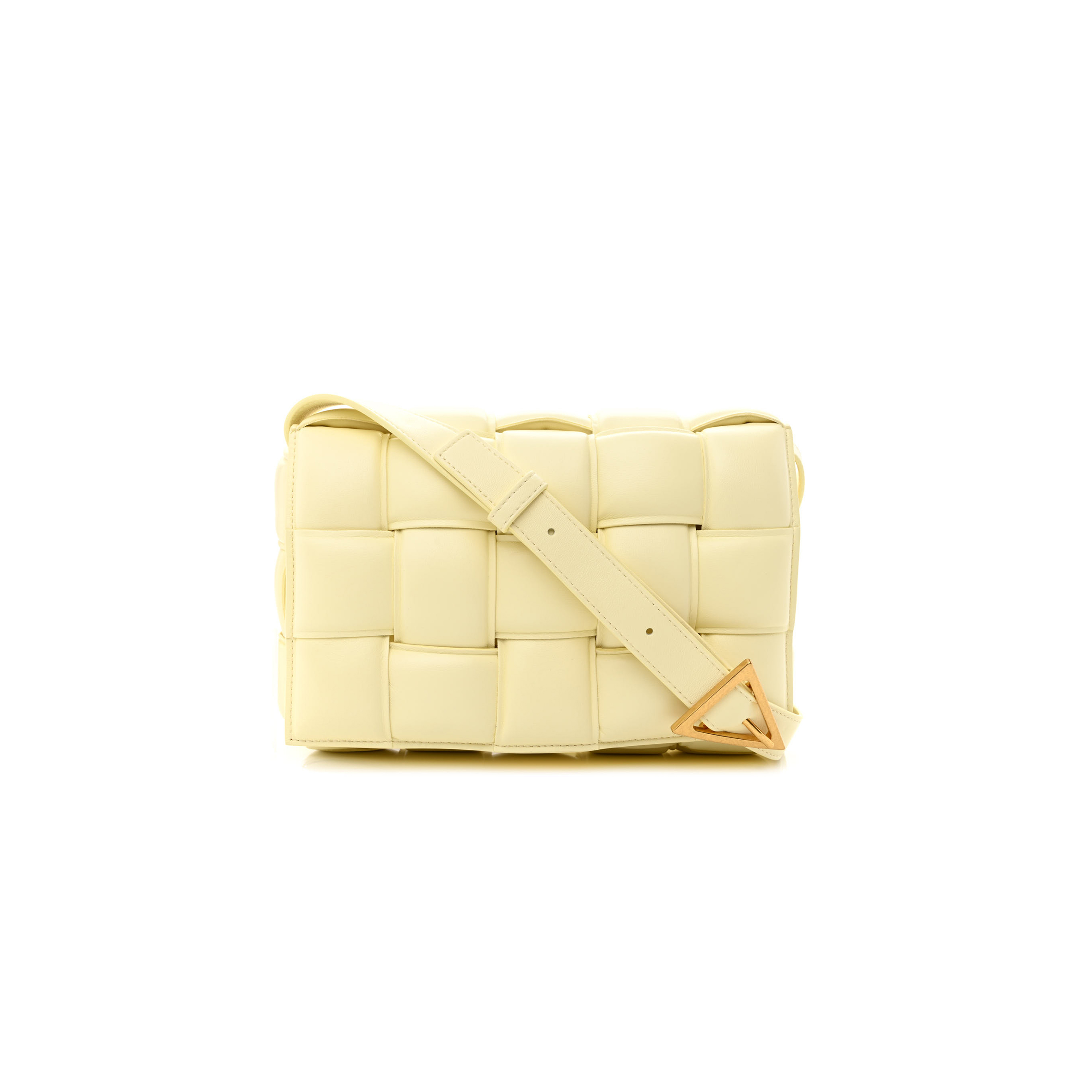 bo*te*ga Ve*ne*ta nappa maxi intreccio padded cassette crossbody bag zest (26*18*8cm)