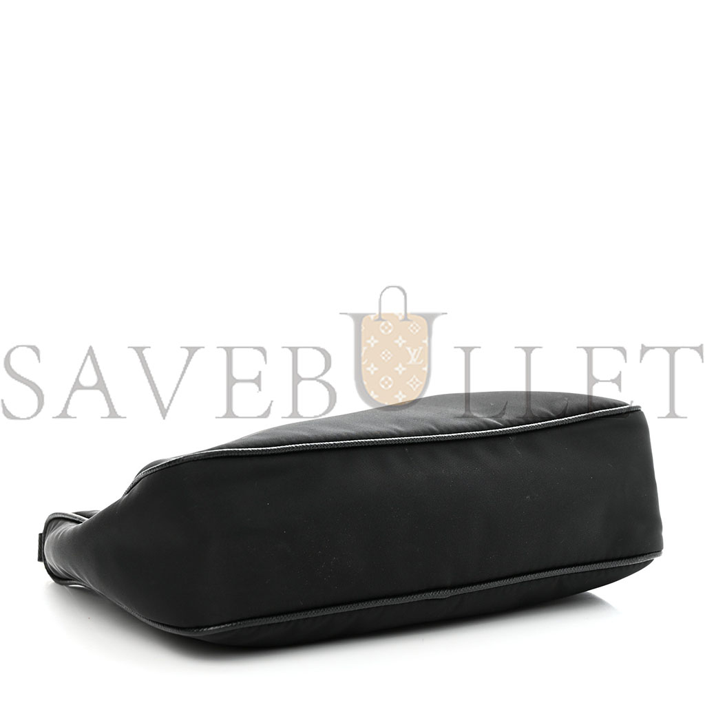 Pra*a nylon re-edition 2005 shoulder bag black (18*18*6cm)