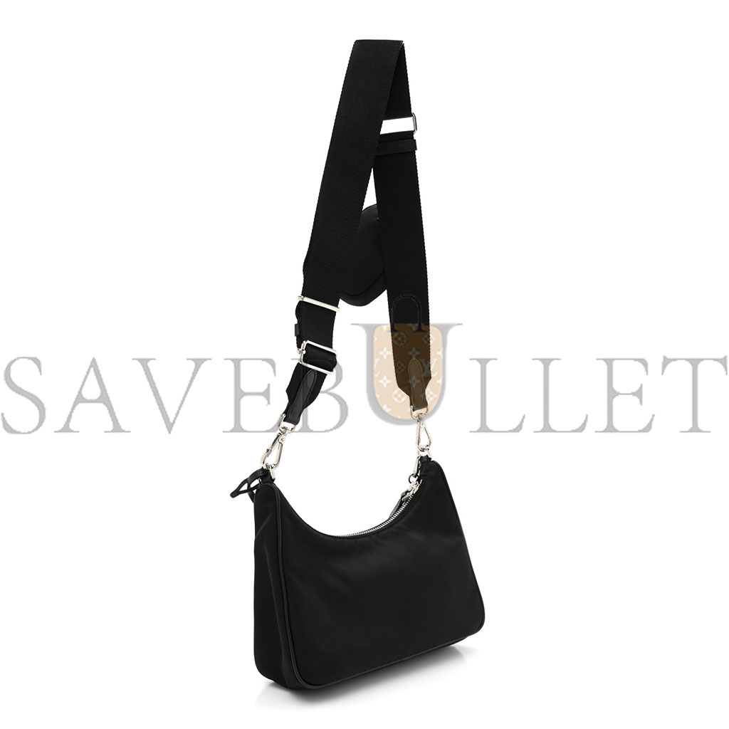 Pra*a nylon re-edition 2005 shoulder bag black (23*13*7cm)