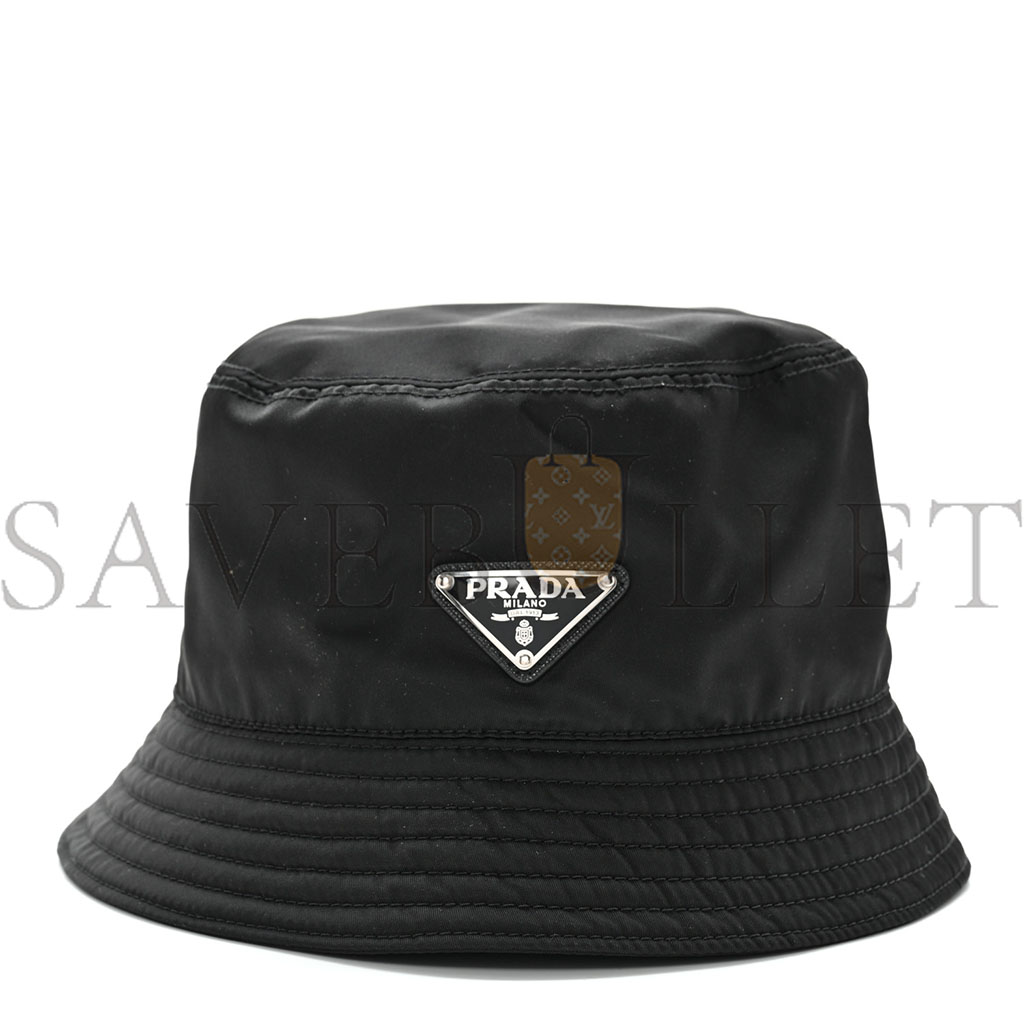 Pra*a re-nylon bucket hat s black