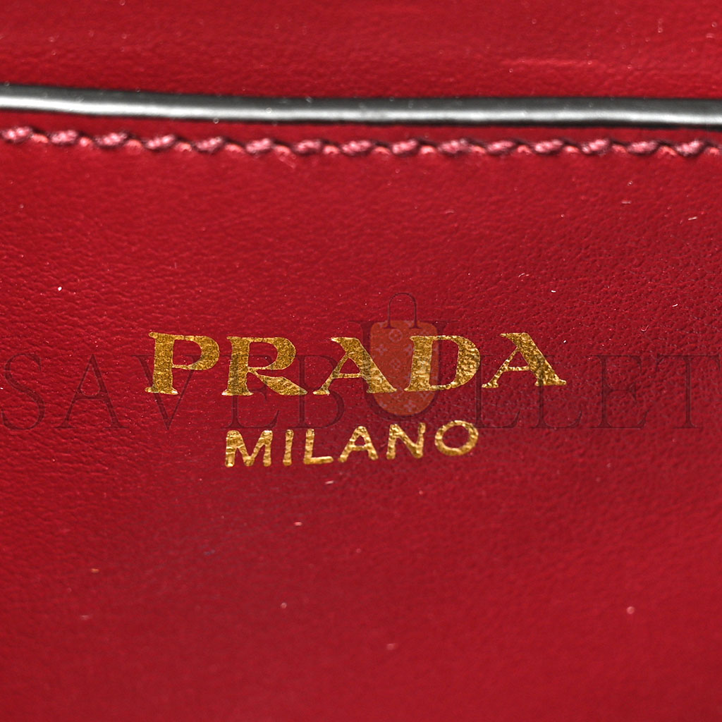 Pra*a saffiano soft calfskin tote cerise (26*23*10cm)